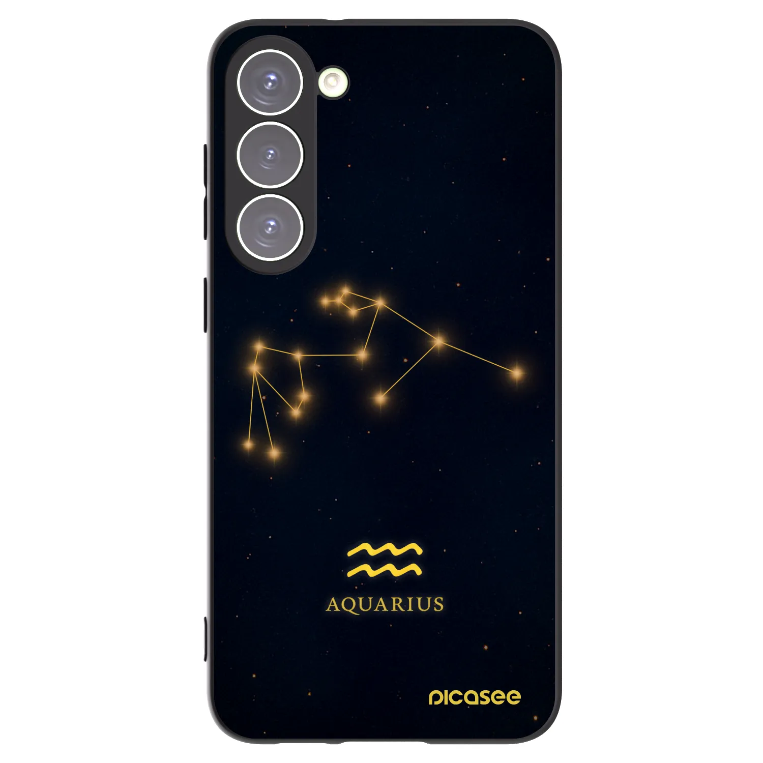 Picasee silikónový čierny obal pre Samsung Galaxy S23+ 5G - AQUARIUS