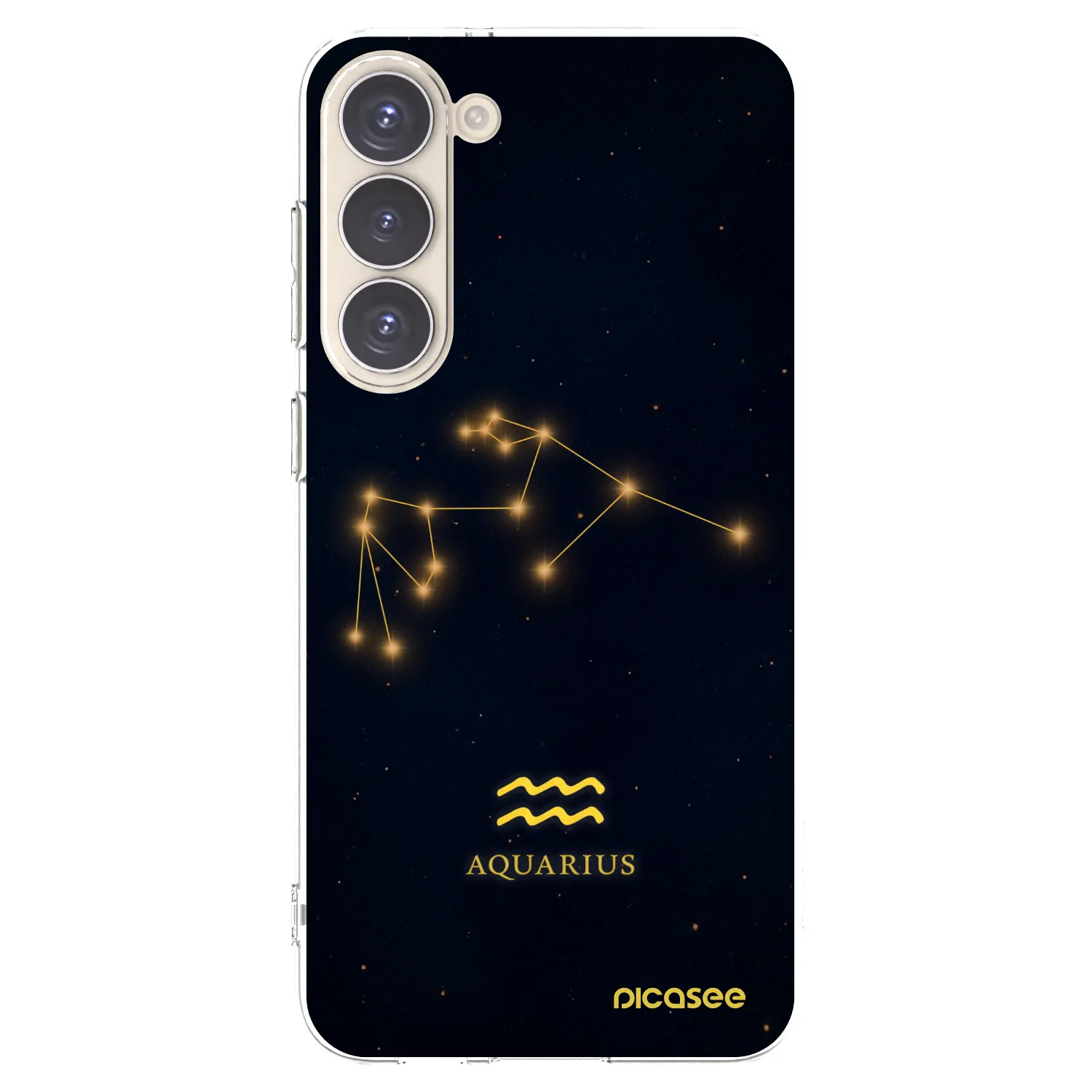 Picasee silikónový prehľadný obal pre Samsung Galaxy S23+ 5G - AQUARIUS
