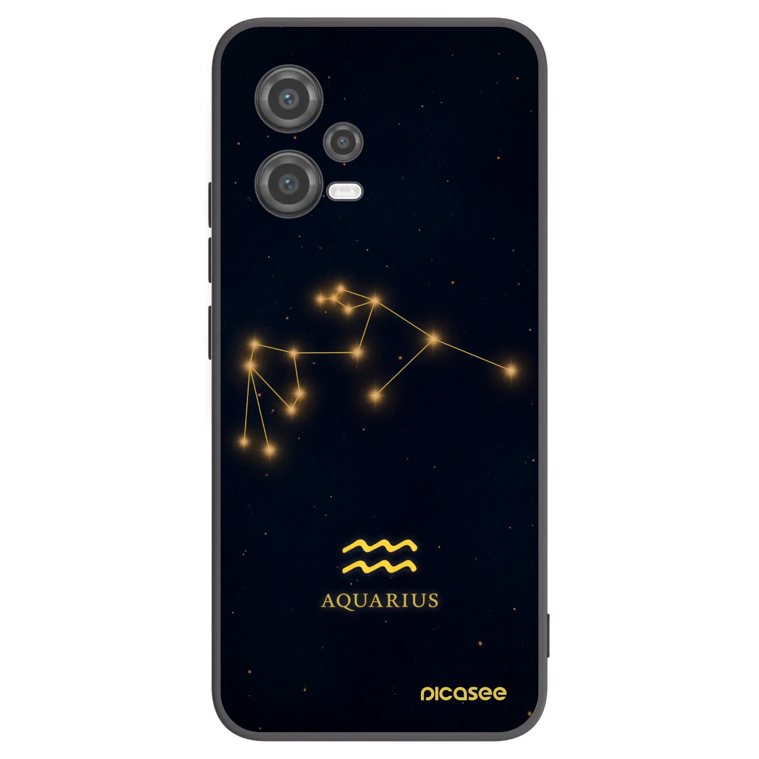 Picasee silikónový čierny obal pre Xiaomi Poco X5 - AQUARIUS