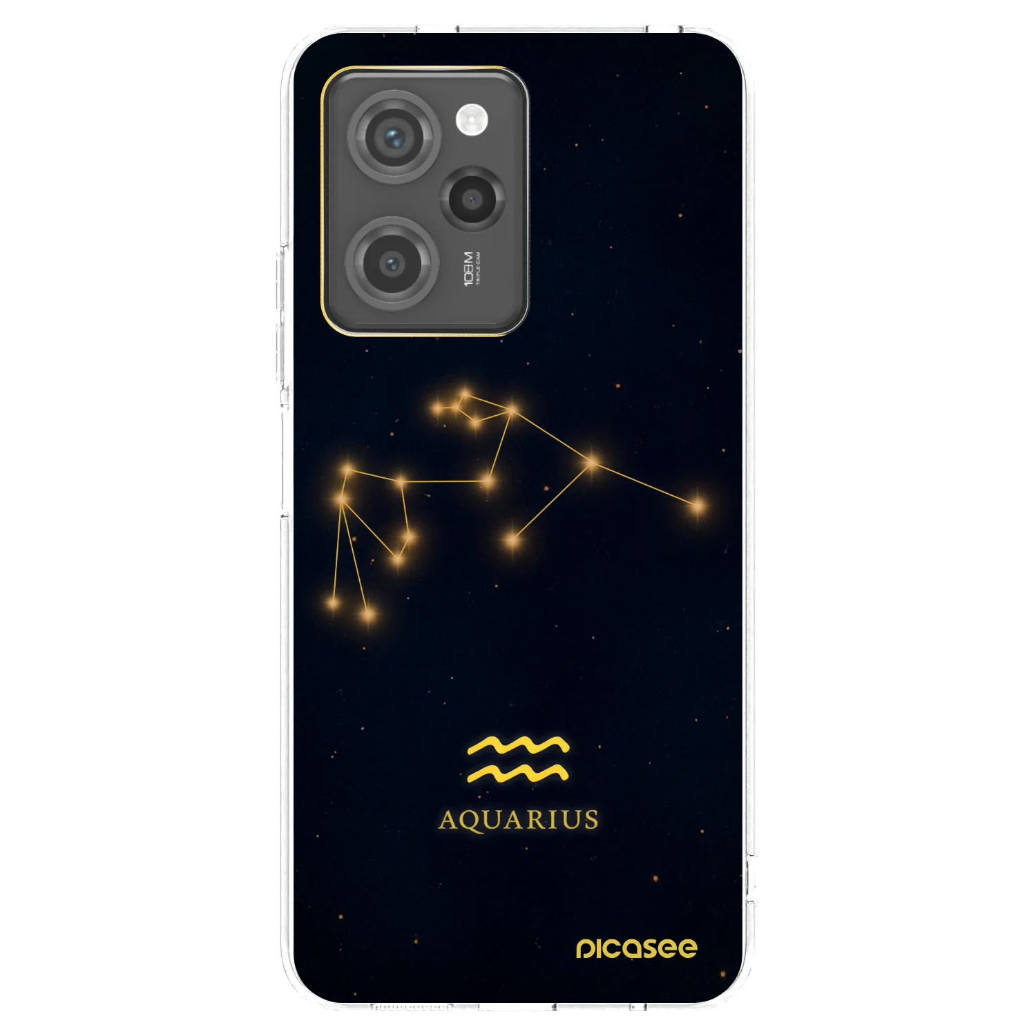 Picasee silikónový prehľadný obal pre Xiaomi Poco X5 Pro - AQUARIUS