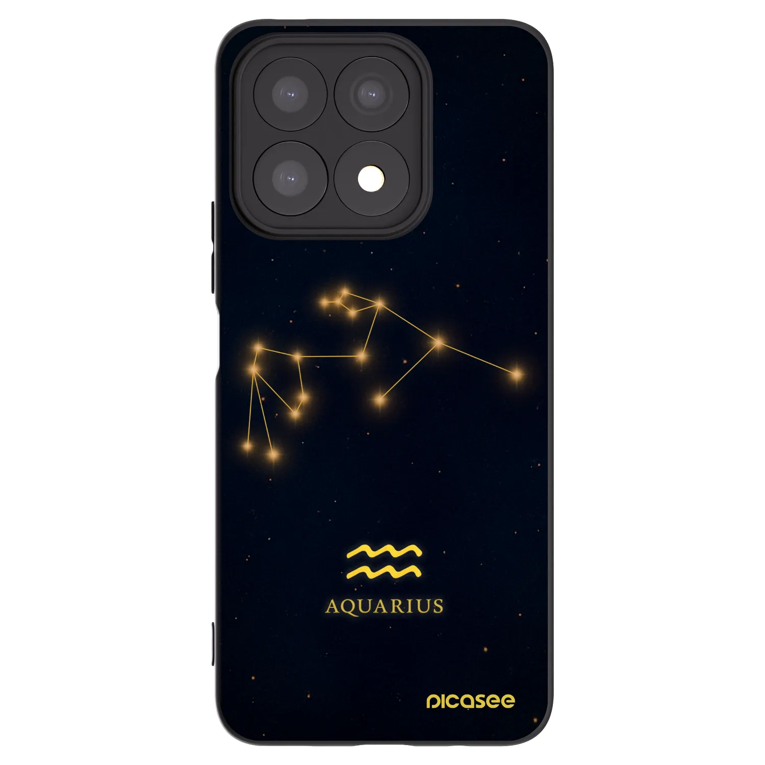Picasee silikónový čierny obal pre Honor X8a - AQUARIUS