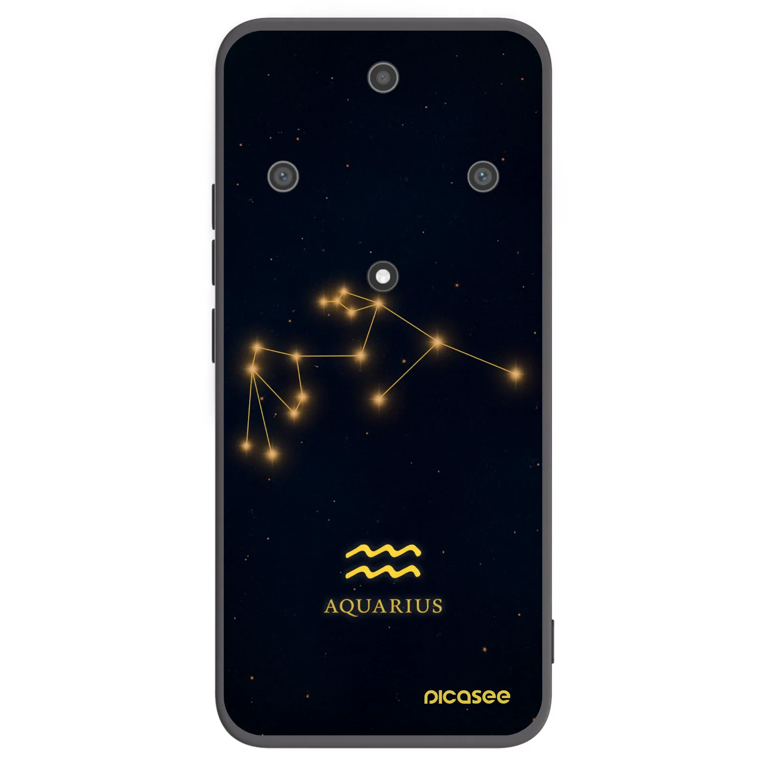 Picasee silikónový čierny obal pre Honor Magic5 Lite 5G - AQUARIUS