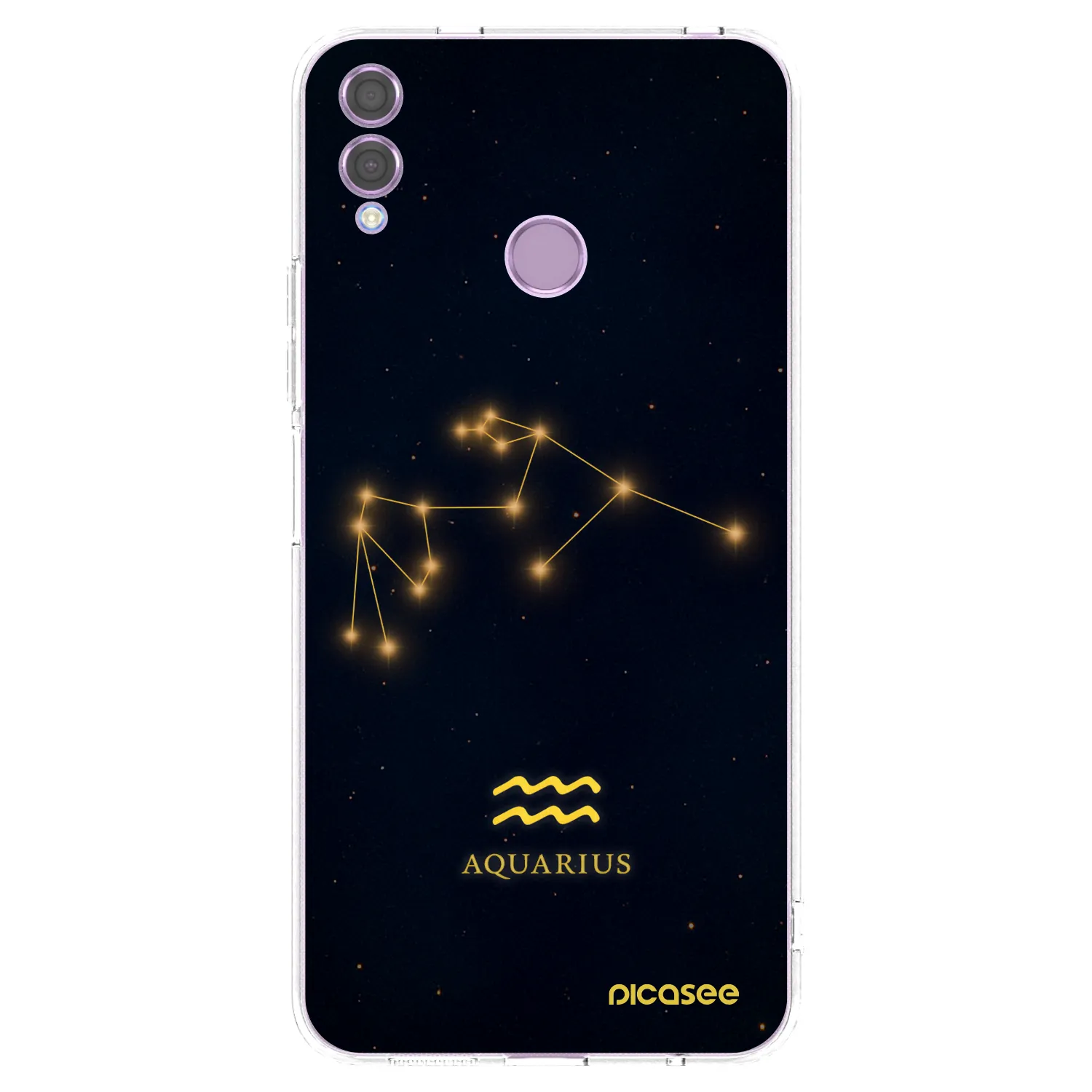 Silikónový prehľadný obal pre Honor 8X - AQUARIUS