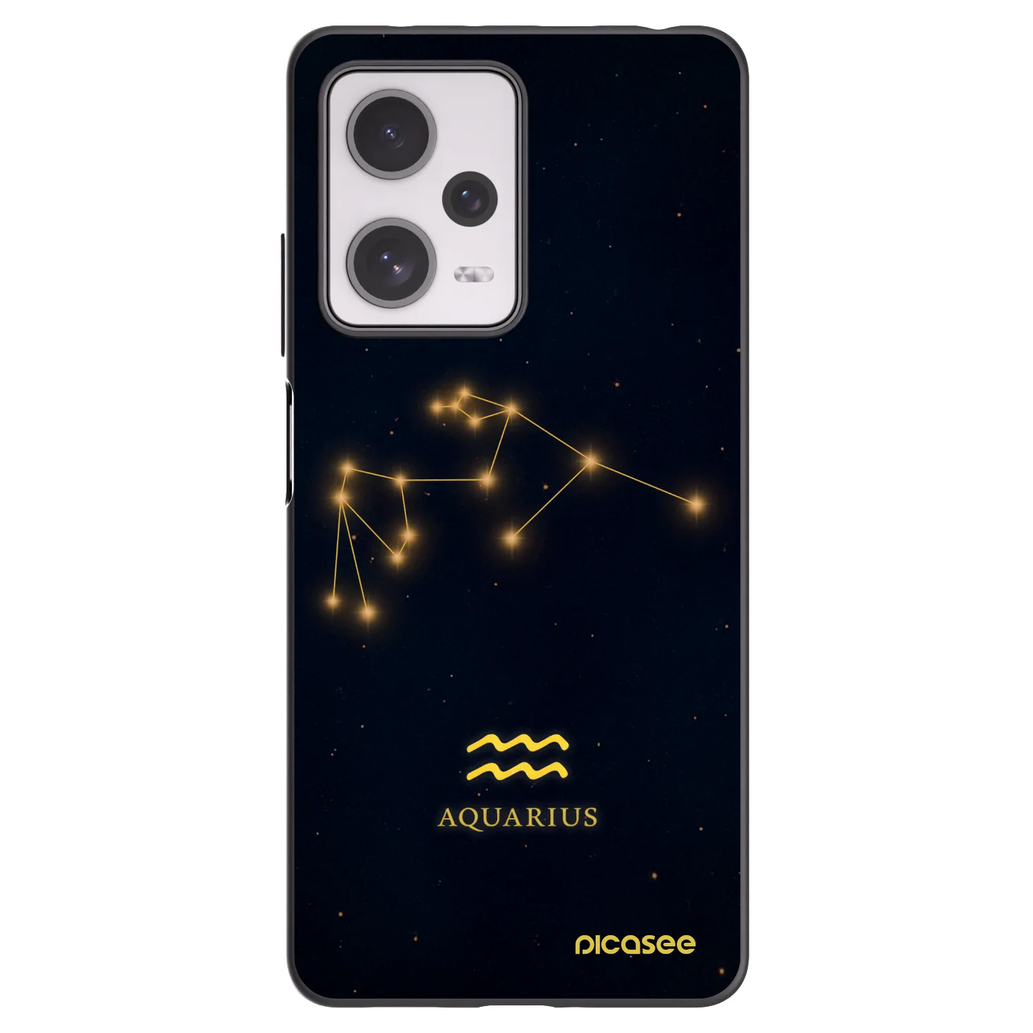 Picasee silikónový čierny obal pre Xiaomi Redmi Note 12 Pro+ 5G - AQUARIUS