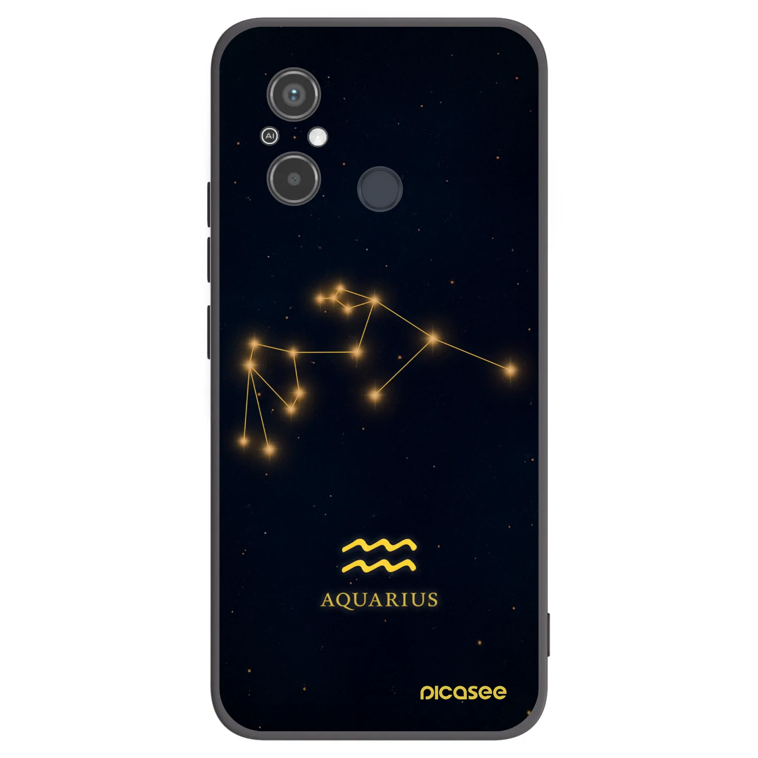 Picasee silikónový čierny obal pre Xiaomi Redmi 12C - AQUARIUS