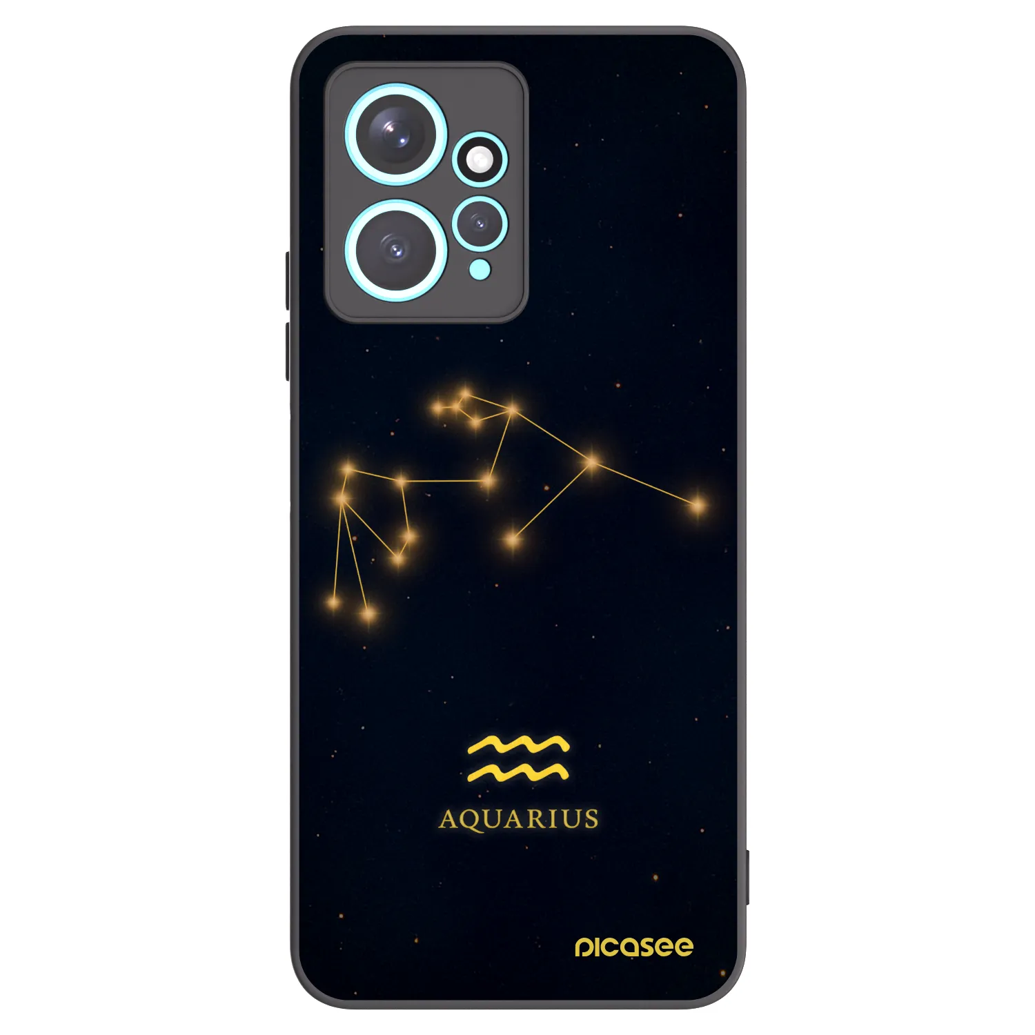 Picasee silikónový čierny obal pre Xiaomi Redmi Note 12 4G - AQUARIUS