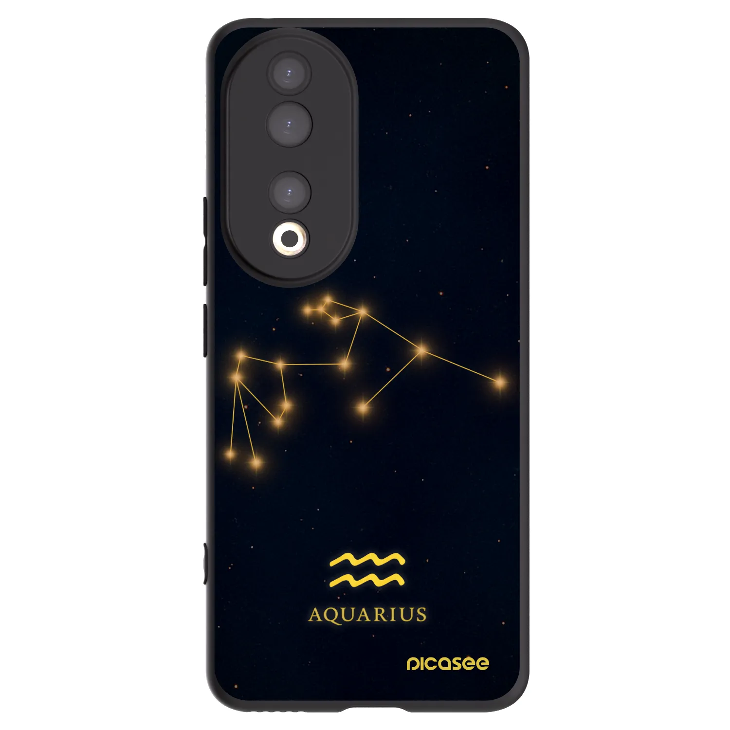 Picasee silikónový čierny obal pre Honor 90 5G - AQUARIUS