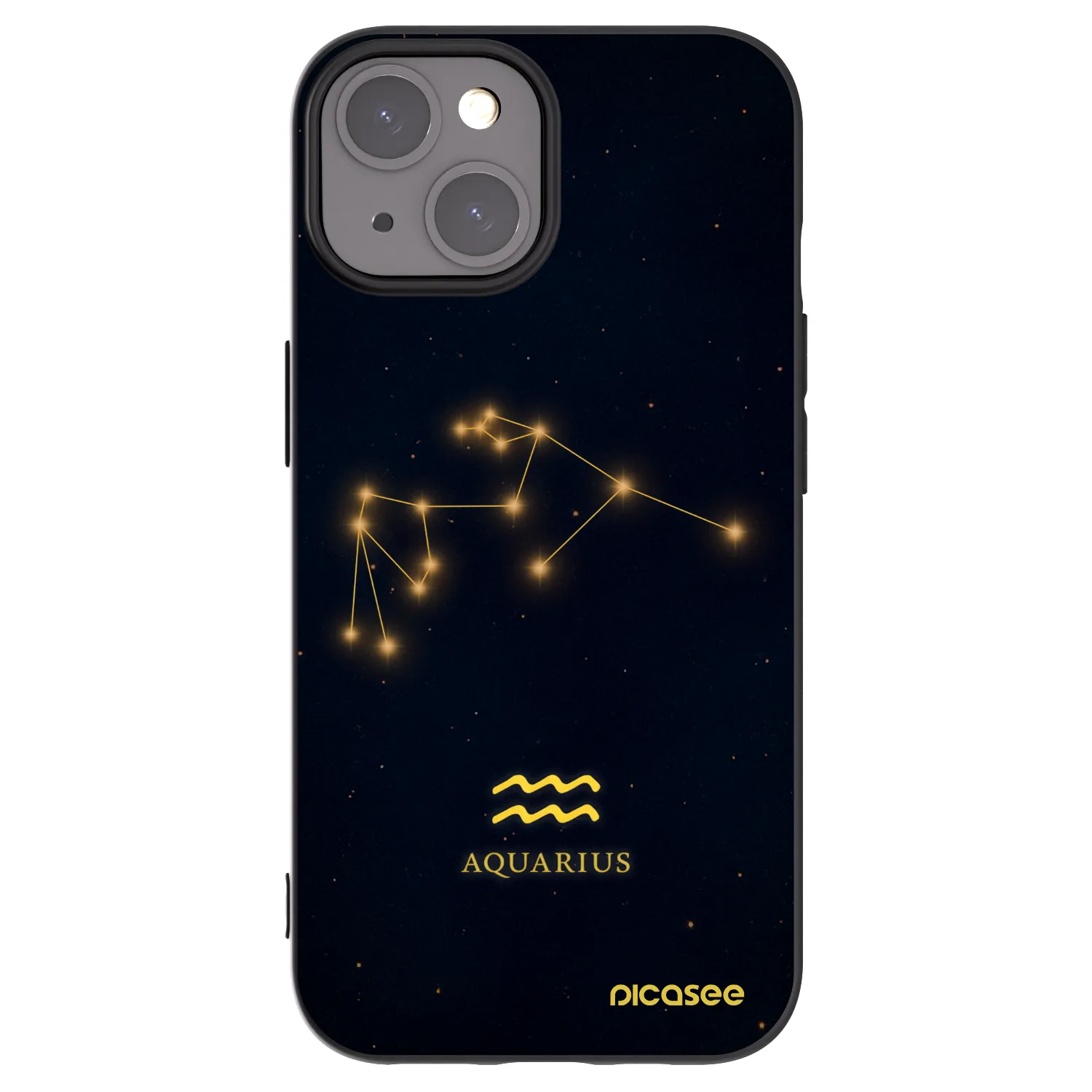 Silikónový čierny obal pre Apple iPhone 15 - AQUARIUS