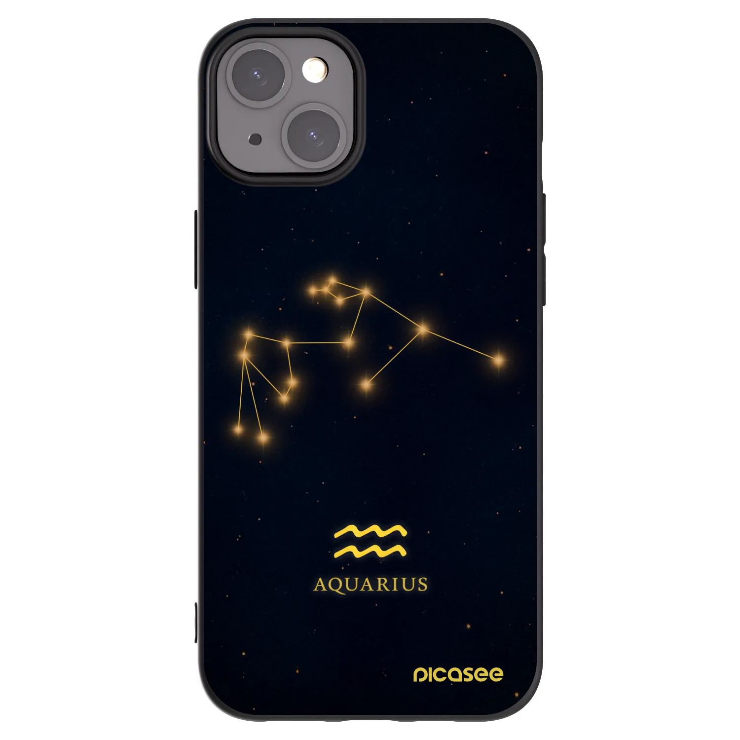 Picasee silikónový čierny obal pre Apple iPhone 15 Plus - AQUARIUS