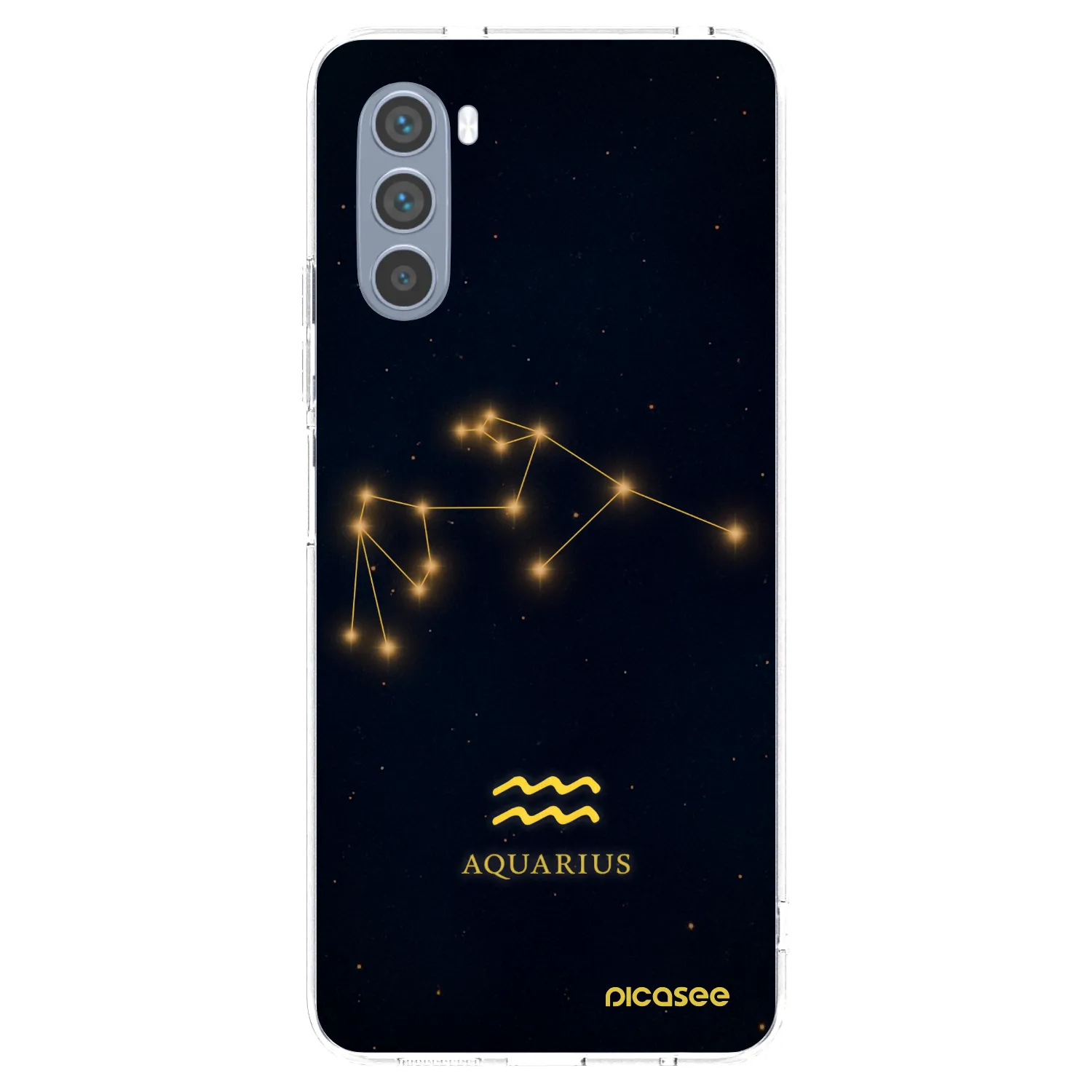 Silikónový prehľadný obal pre Motorola Moto G62 - AQUARIUS