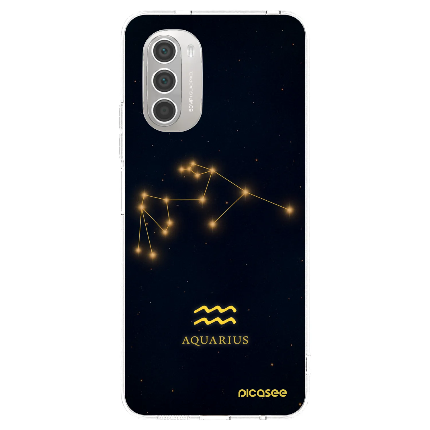 Picasee silikónový prehľadný obal pre Motorola Moto G51 - AQUARIUS