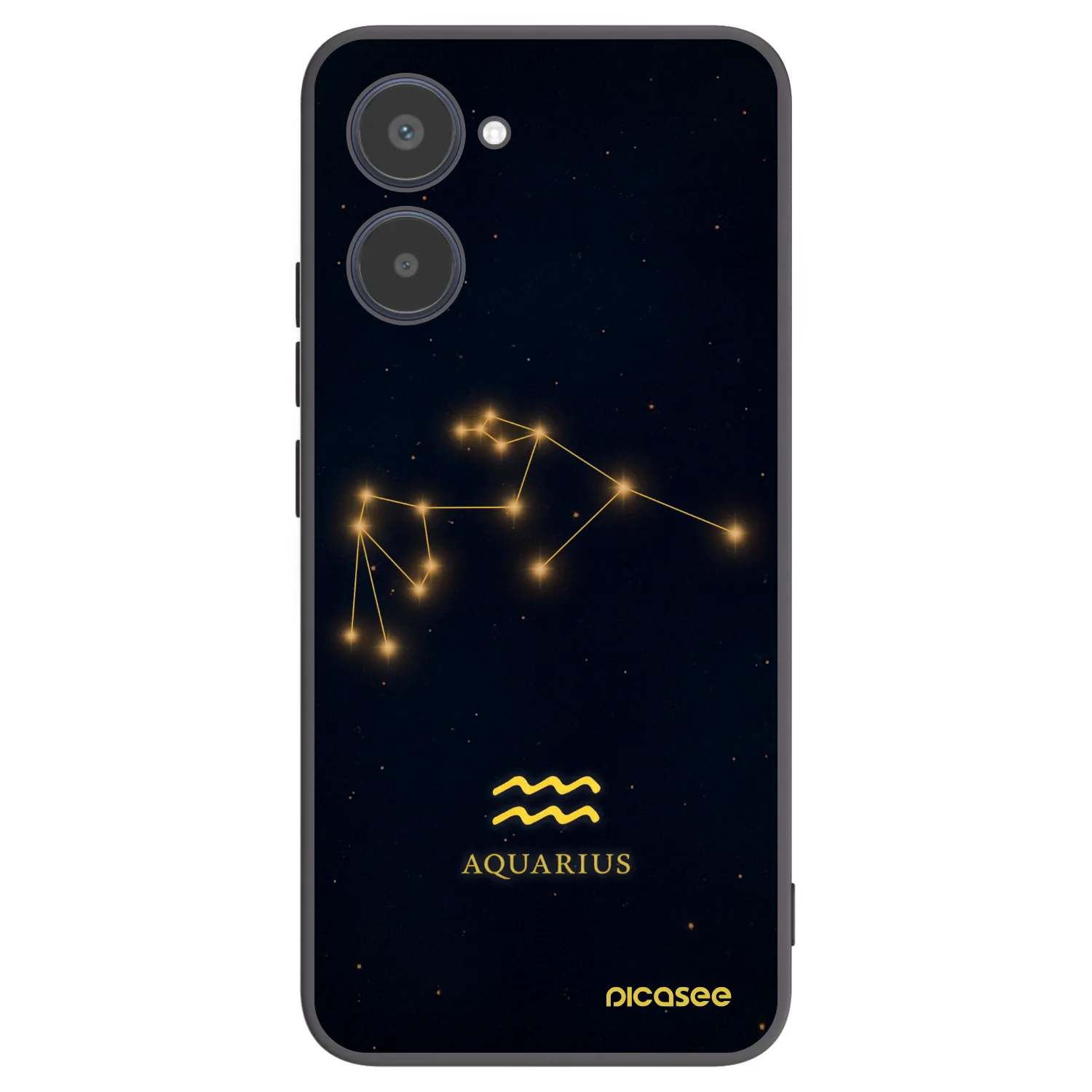 Picasee silikónový čierny obal pre Realme 10 4G - AQUARIUS