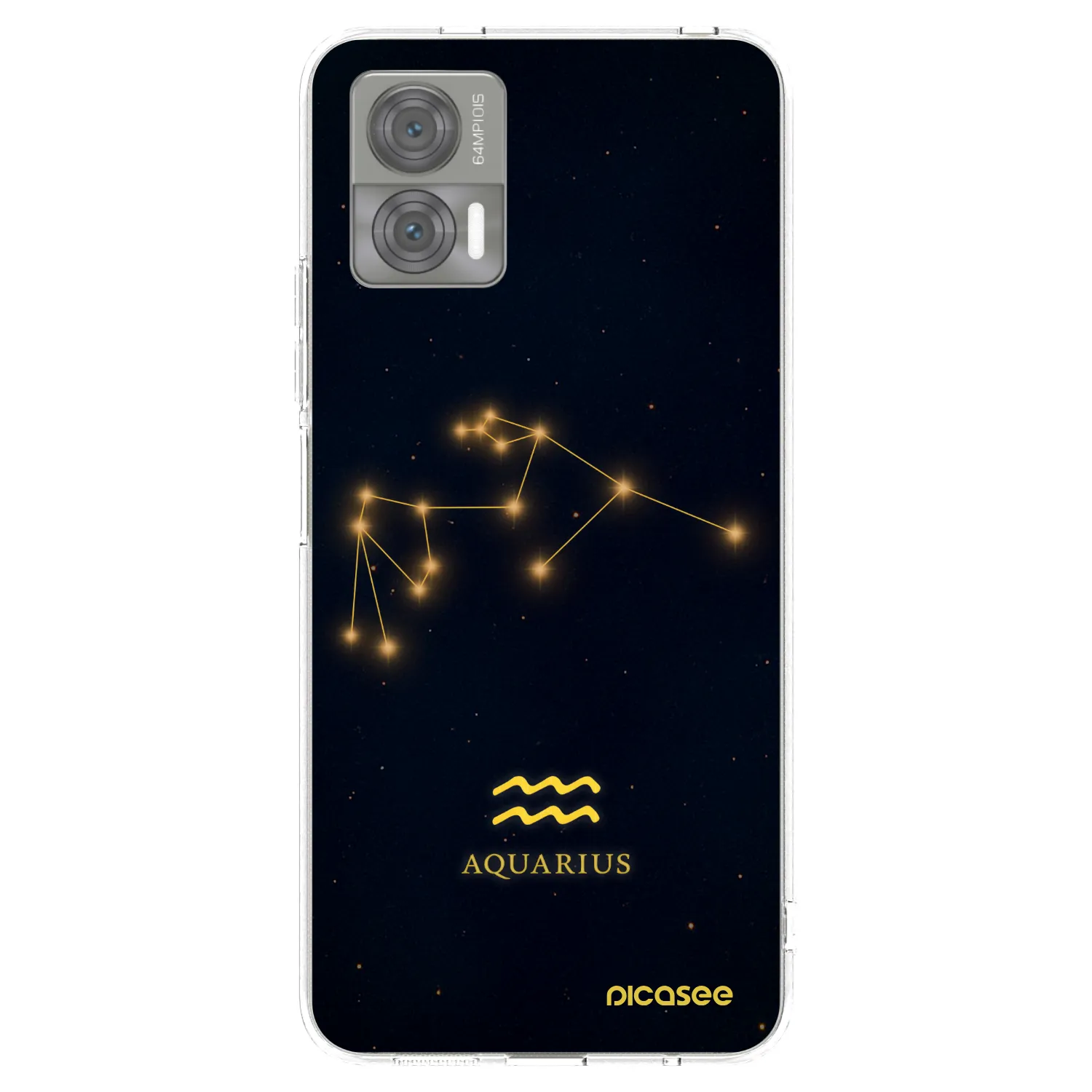 Picasee silikónový prehľadný obal pre Motorola Edge 30 Neo - AQUARIUS