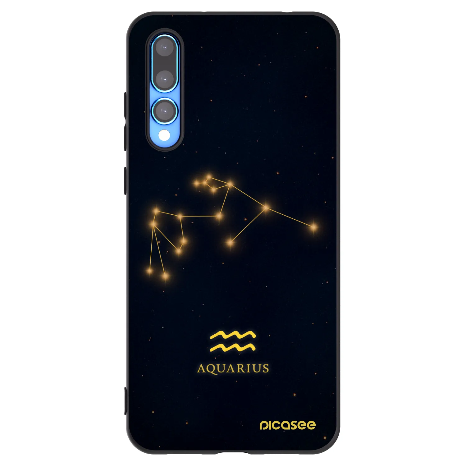 Picasee silikónový čierny obal pre Huawei P20 Pro - AQUARIUS