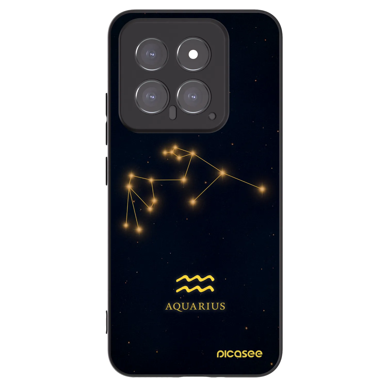 Picasee silikónový čierny obal pre Xiaomi 14 - AQUARIUS