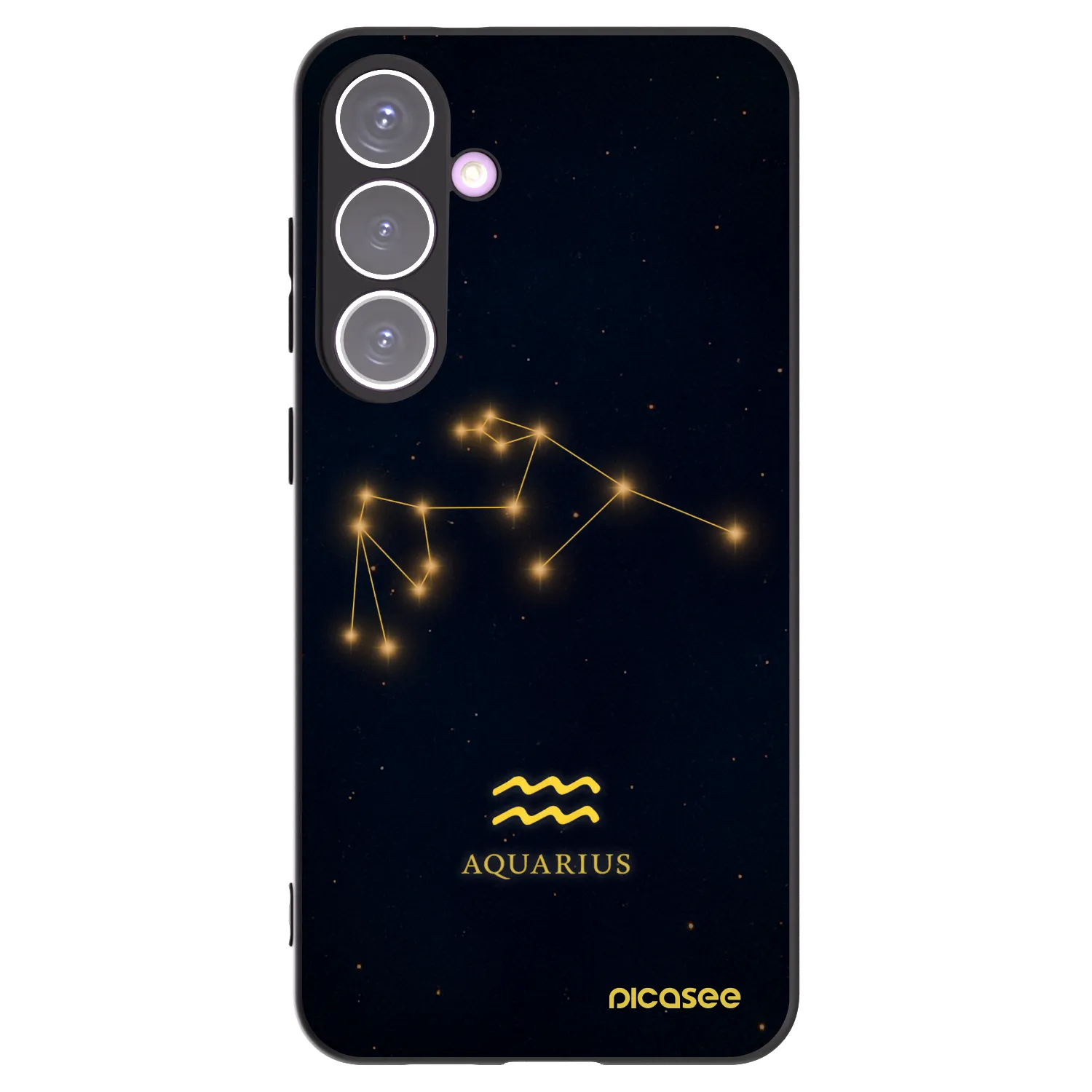 Picasee silikónový čierny obal pre Samsung Galaxy S24+ S926B 5G - AQUARIUS