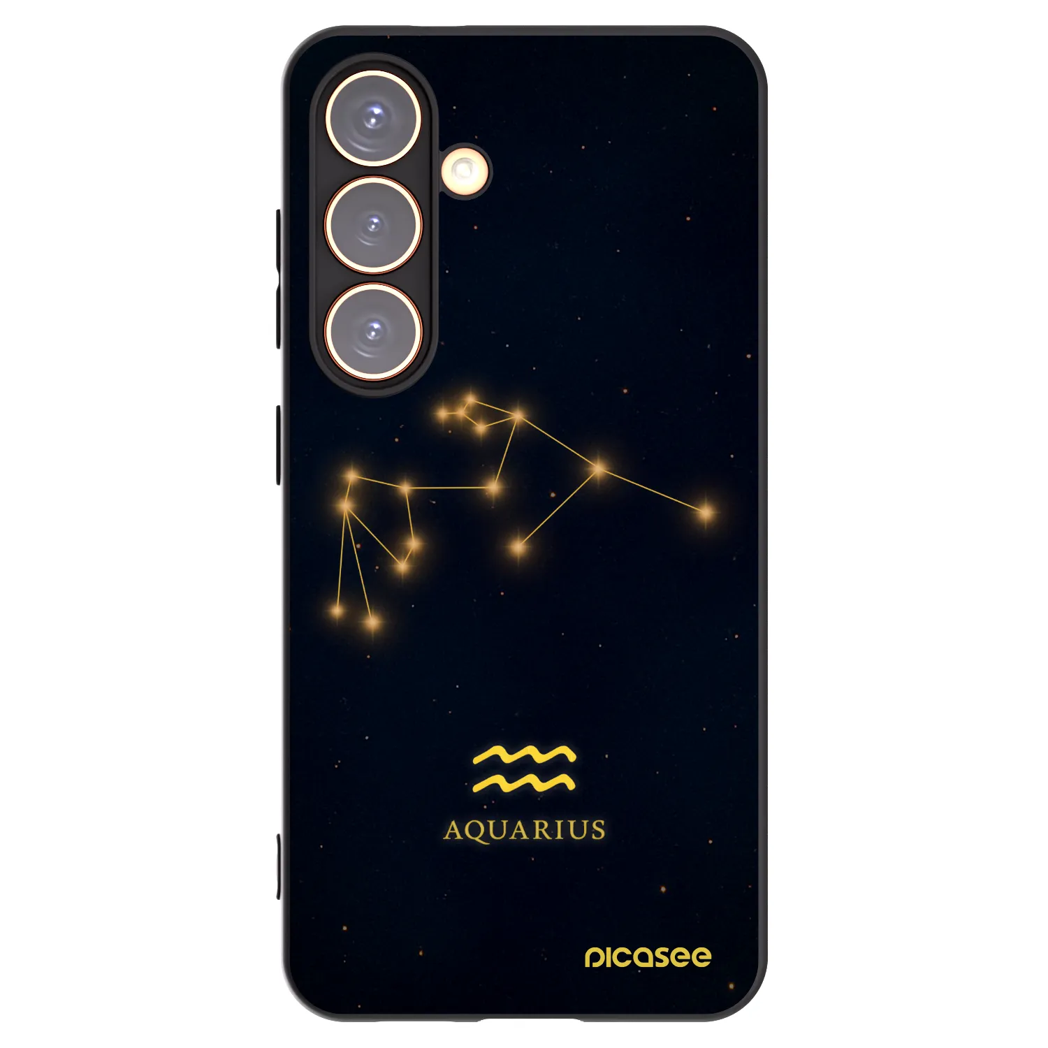 Picasee silikónový čierny obal pre Samsung Galaxy S24 S921B 5G - AQUARIUS