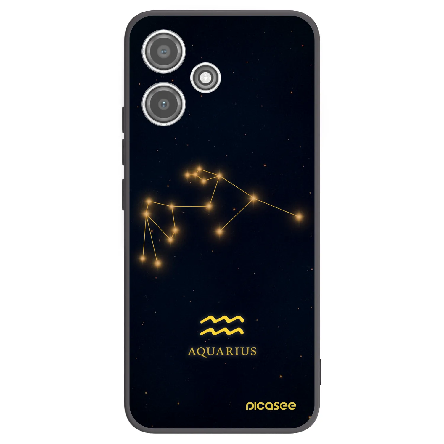 Picasee silikónový čierny obal pre Xiaomi Redmi 12 5G - AQUARIUS