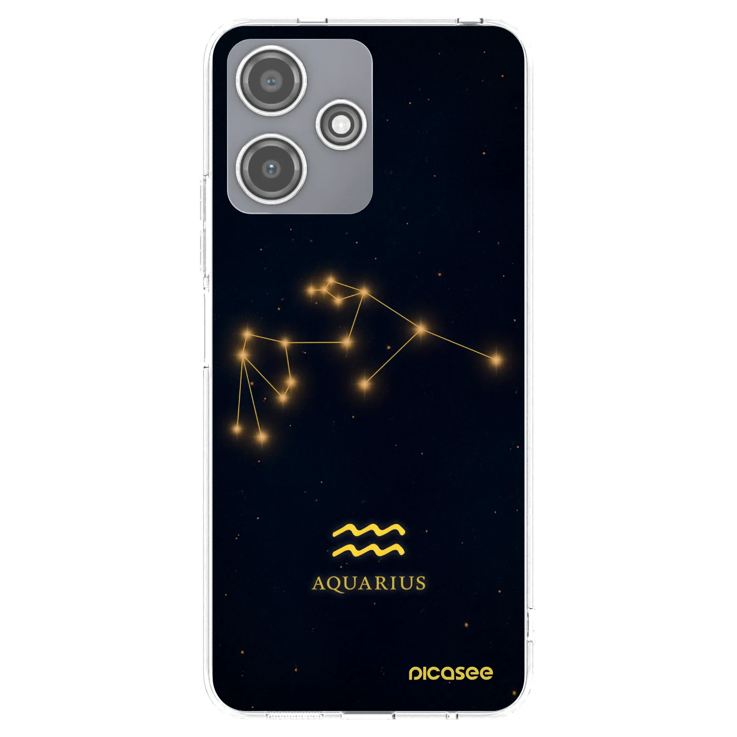 Picasee silikónový prehľadný obal pre Xiaomi Redmi 12 5G - AQUARIUS