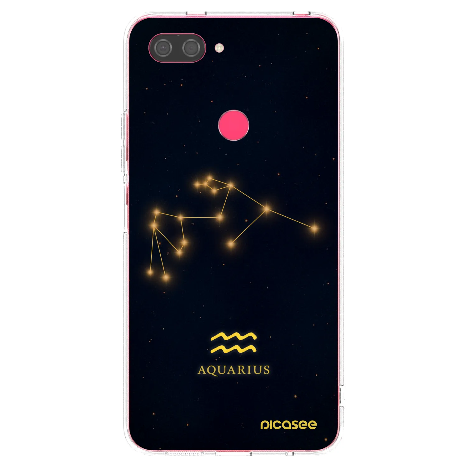 Picasee silikónový prehľadný obal pre Xiaomi Mi 8 Lite - AQUARIUS