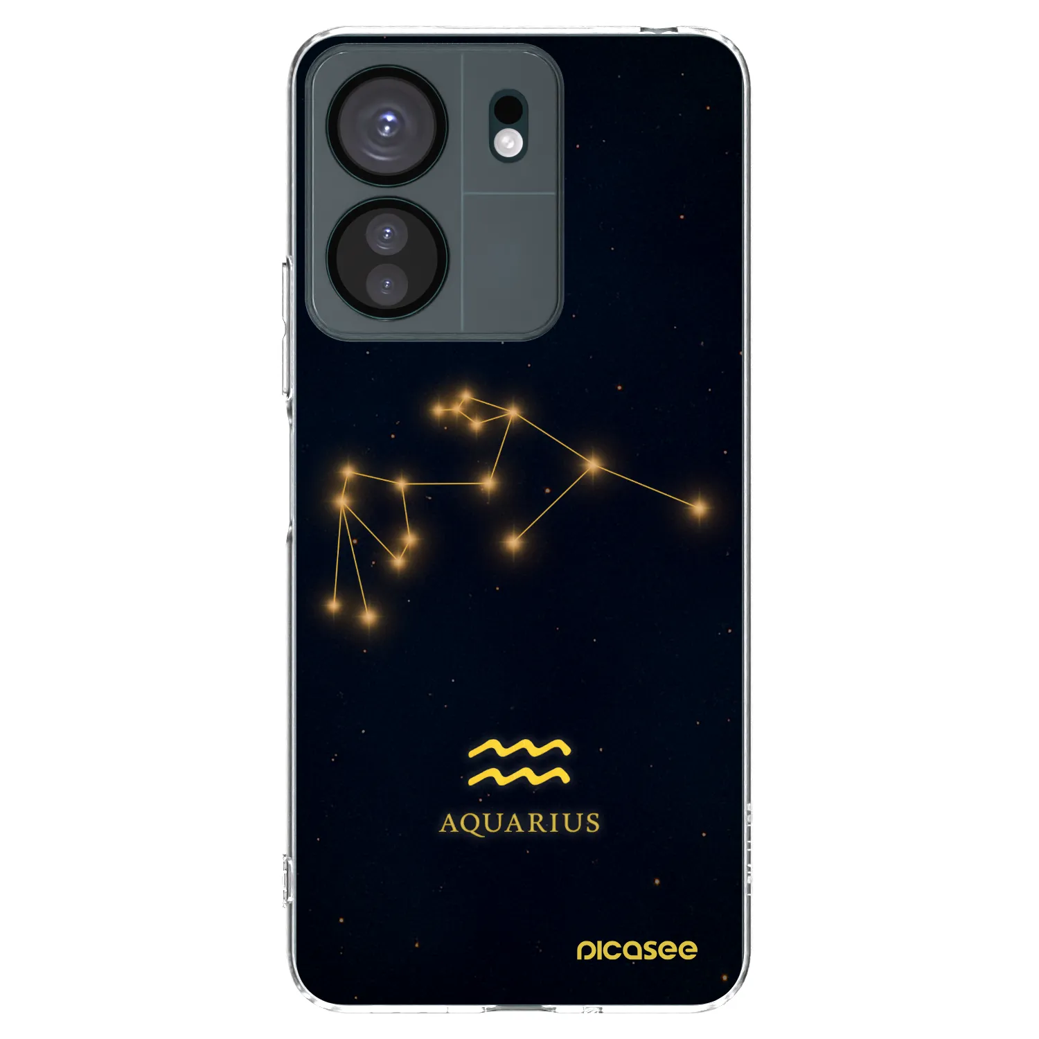 Picasee silikónový prehľadný obal pre Xiaomi Redmi 13C 4G - AQUARIUS