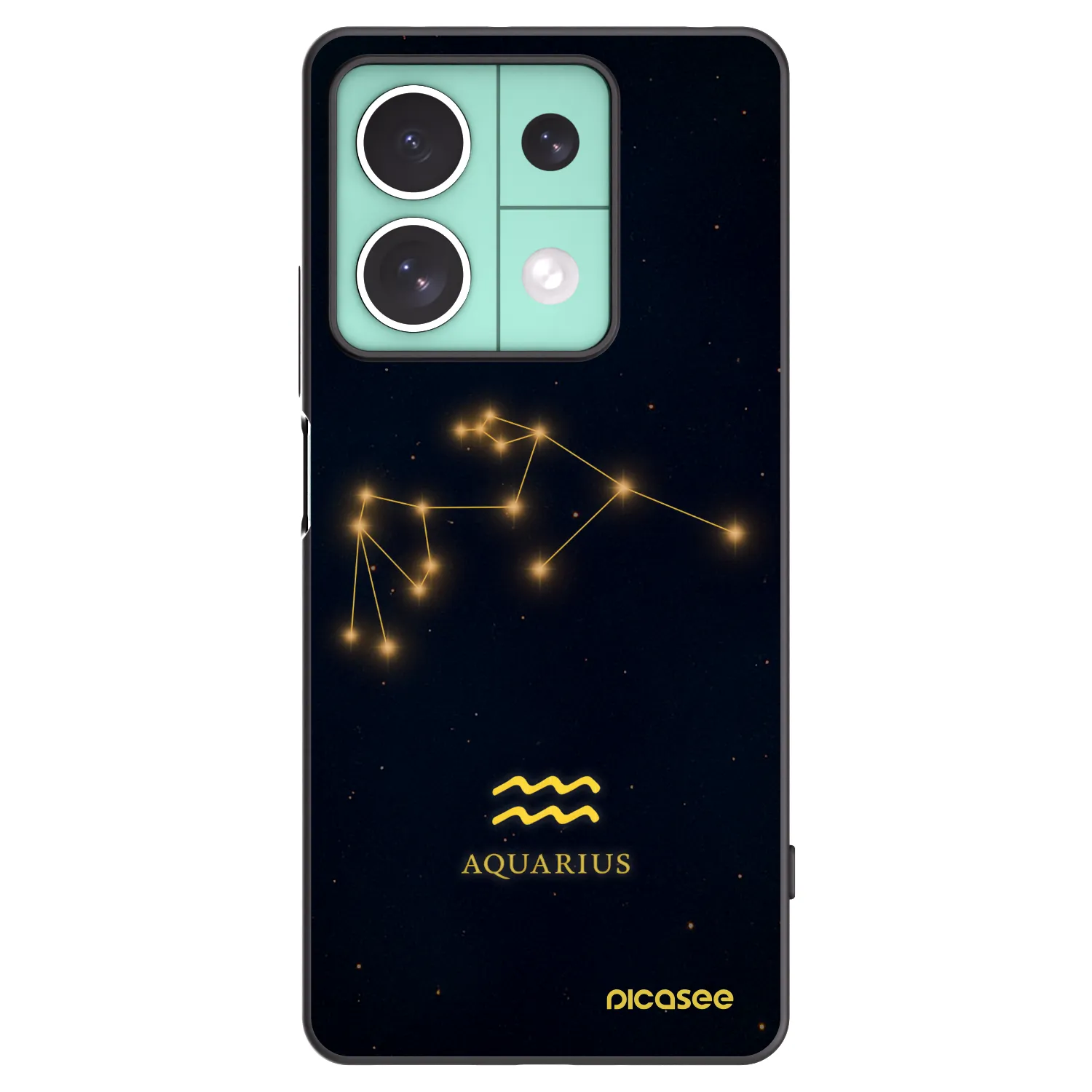 Picasee silikónový čierny obal pre Xiaomi Redmi Note 13 5G - AQUARIUS