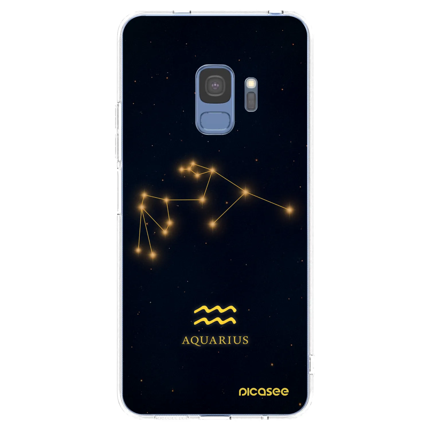 Picasee silikónový prehľadný obal pre Samsung Galaxy S9 G960F - AQUARIUS