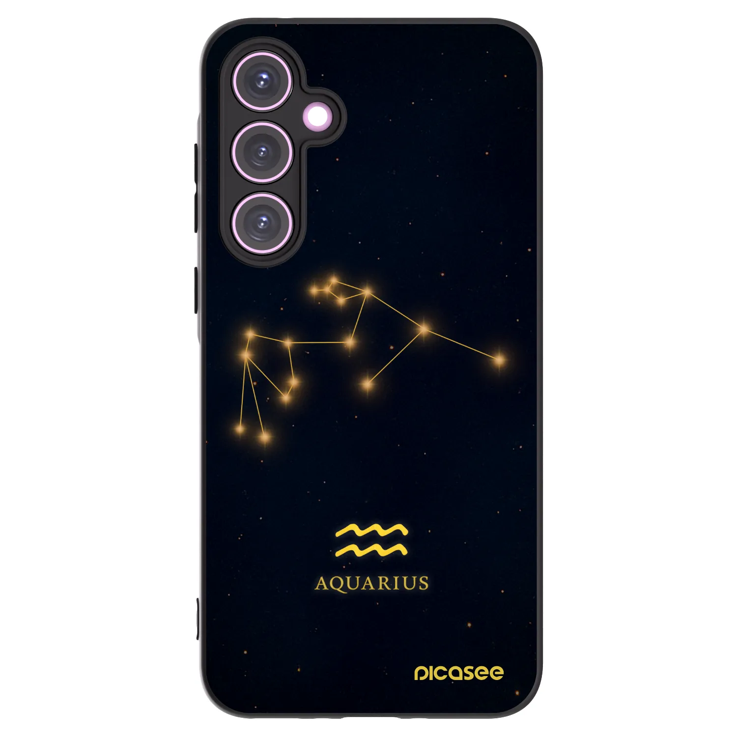 Picasee silikónový čierny obal pre Samsung Galaxy A35 5G A356B - AQUARIUS