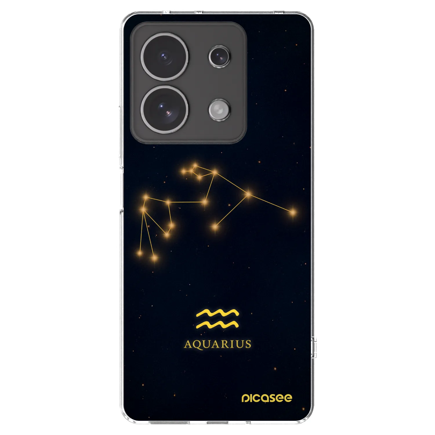 Picasee silikónový prehľadný obal pre Xiaomi Redmi Note 13 4G - AQUARIUS