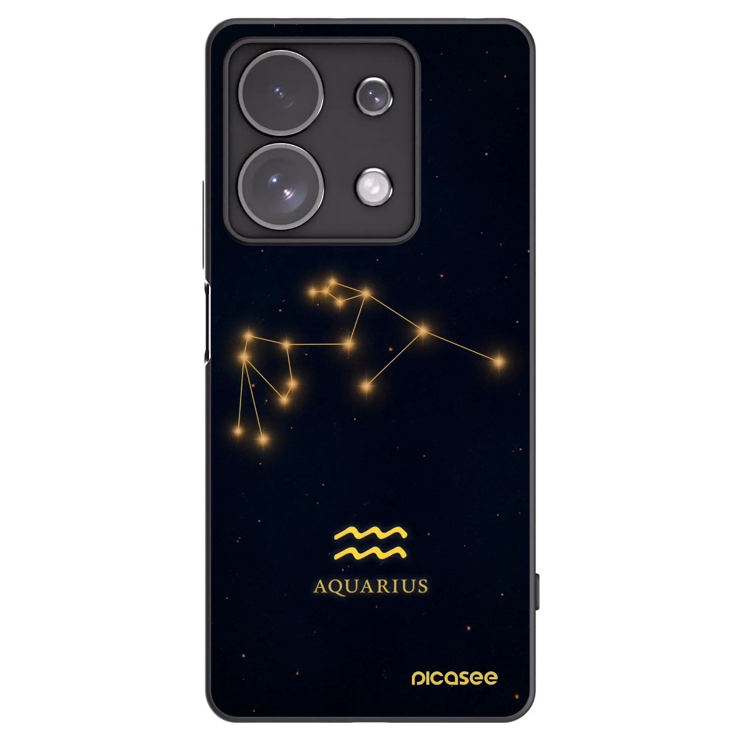 Silikónový čierny obal pre Xiaomi Redmi Note 13 Pro 4G - AQUARIUS