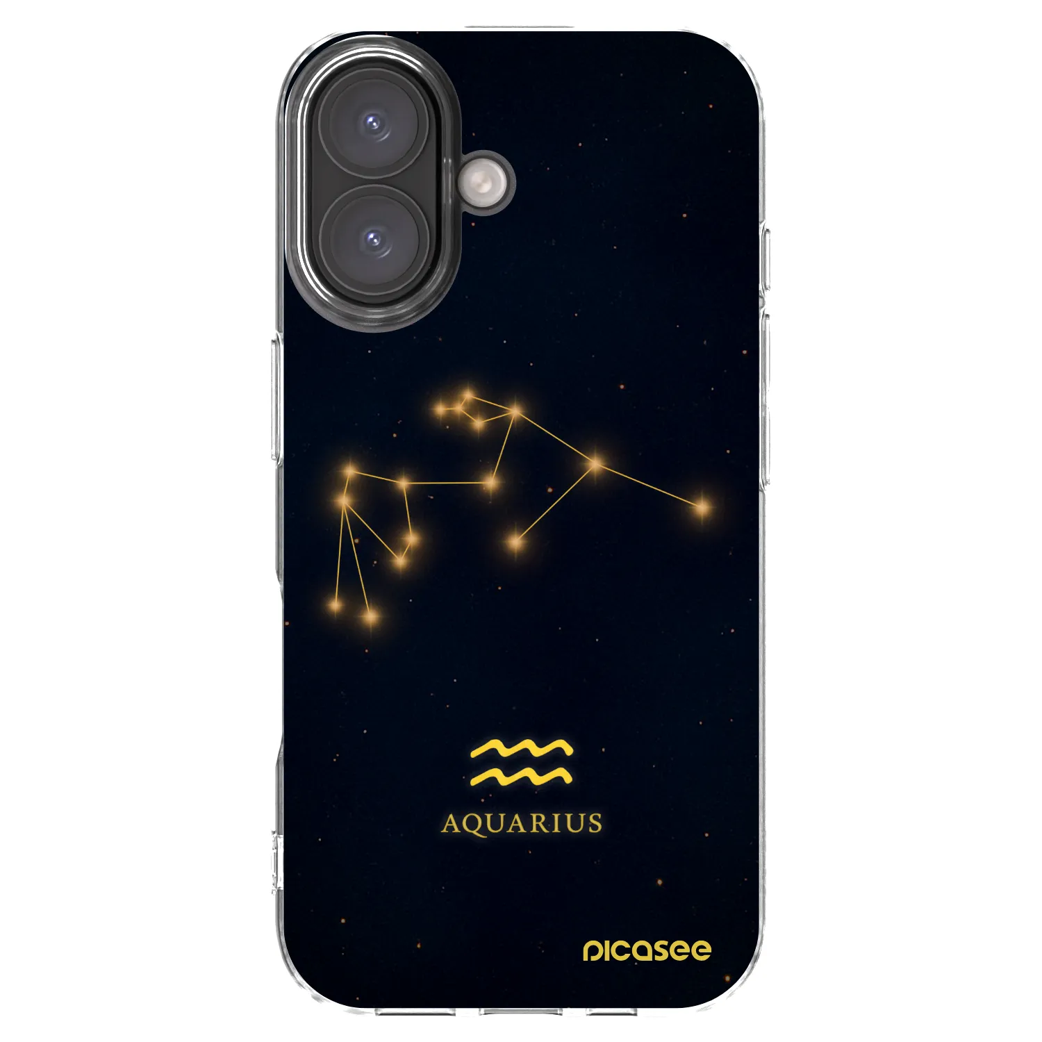 Picasee silikónový prehľadný obal pre Apple iPhone 16 - AQUARIUS
