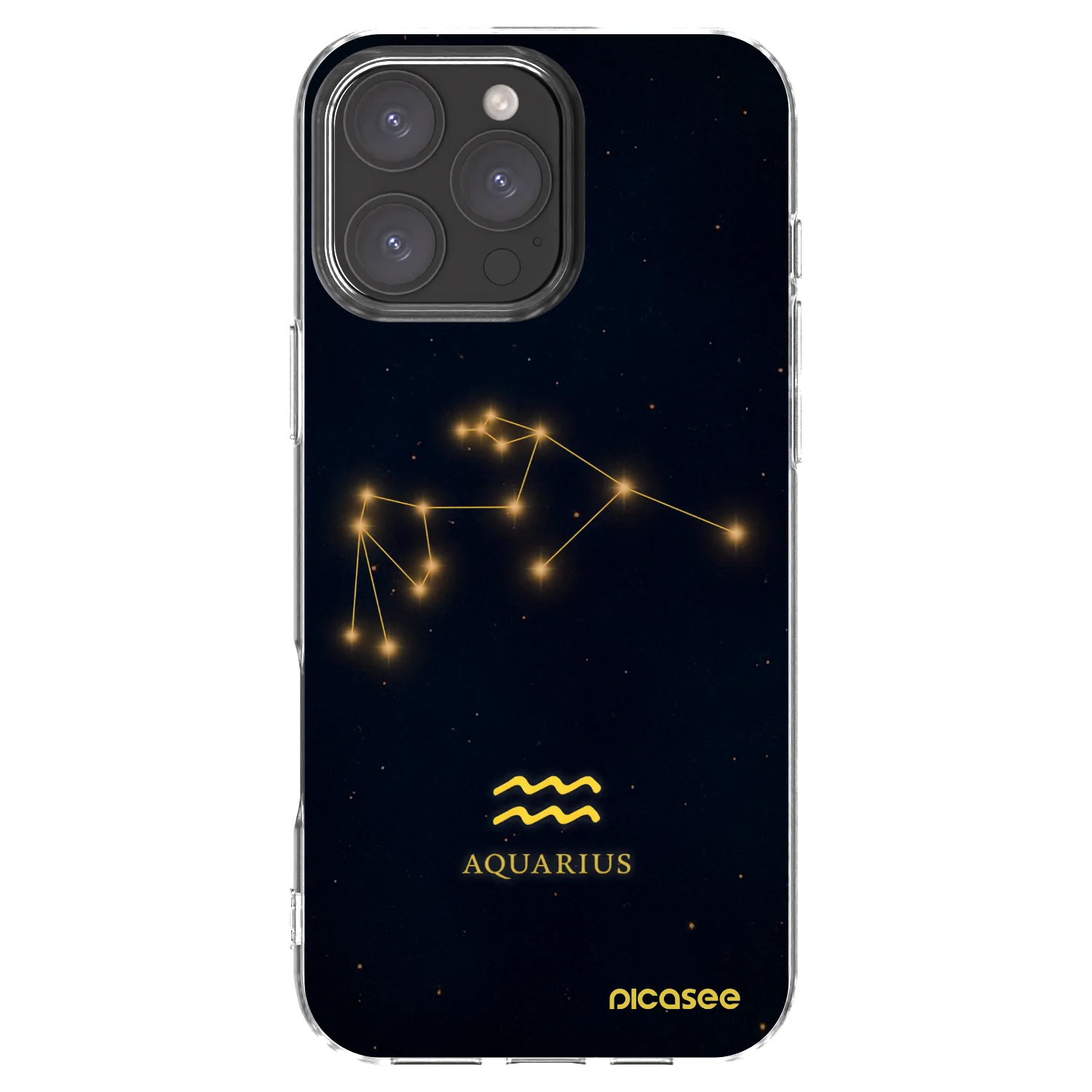 Picasee silikónový prehľadný obal pre Apple iPhone 16 Pro Max - AQUARIUS