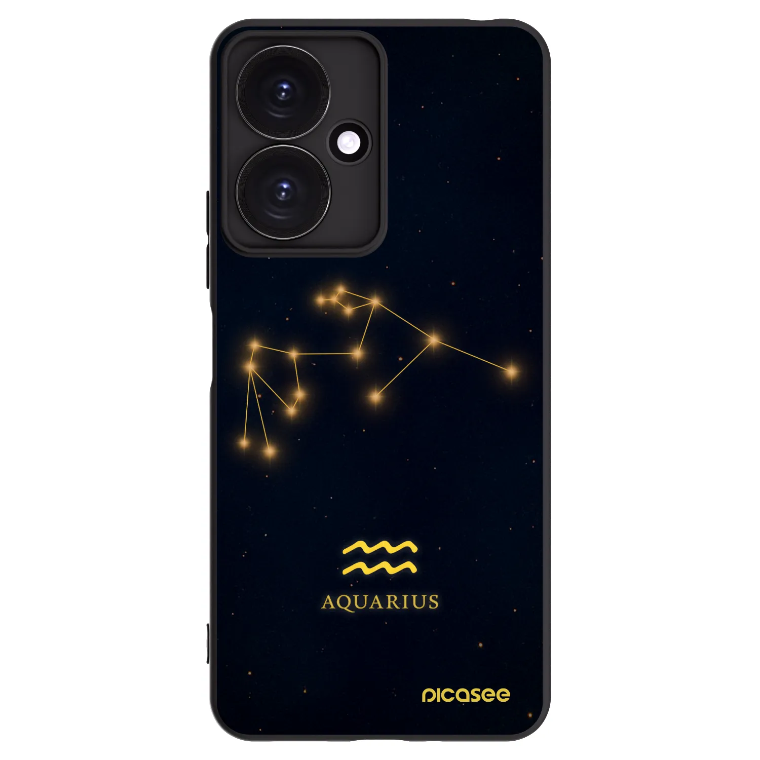 Picasee silikónový čierny obal pre Xiaomi Redmi 13C 5G - AQUARIUS