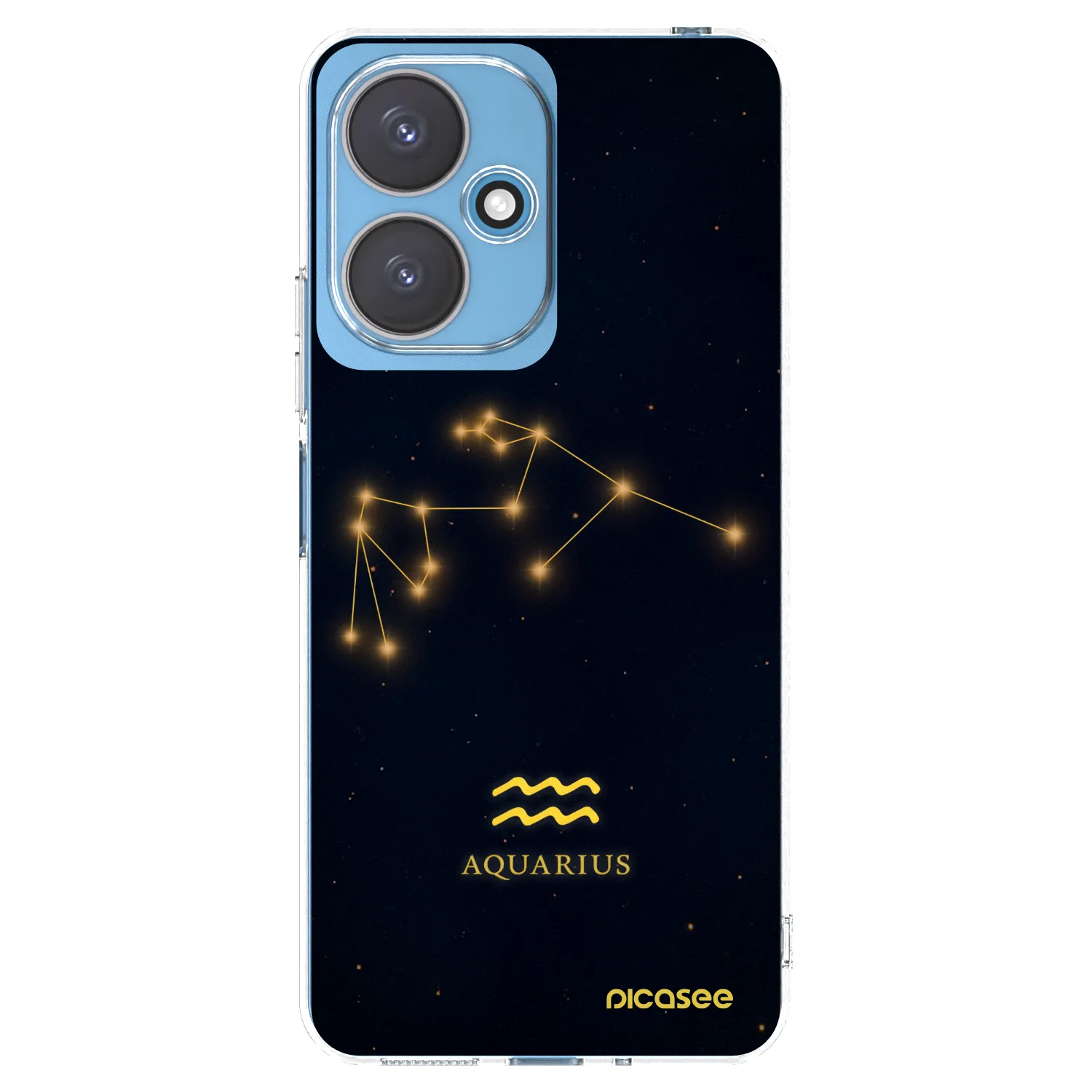Picasee silikónový prehľadný obal pre Xiaomi Redmi 13C 5G - AQUARIUS