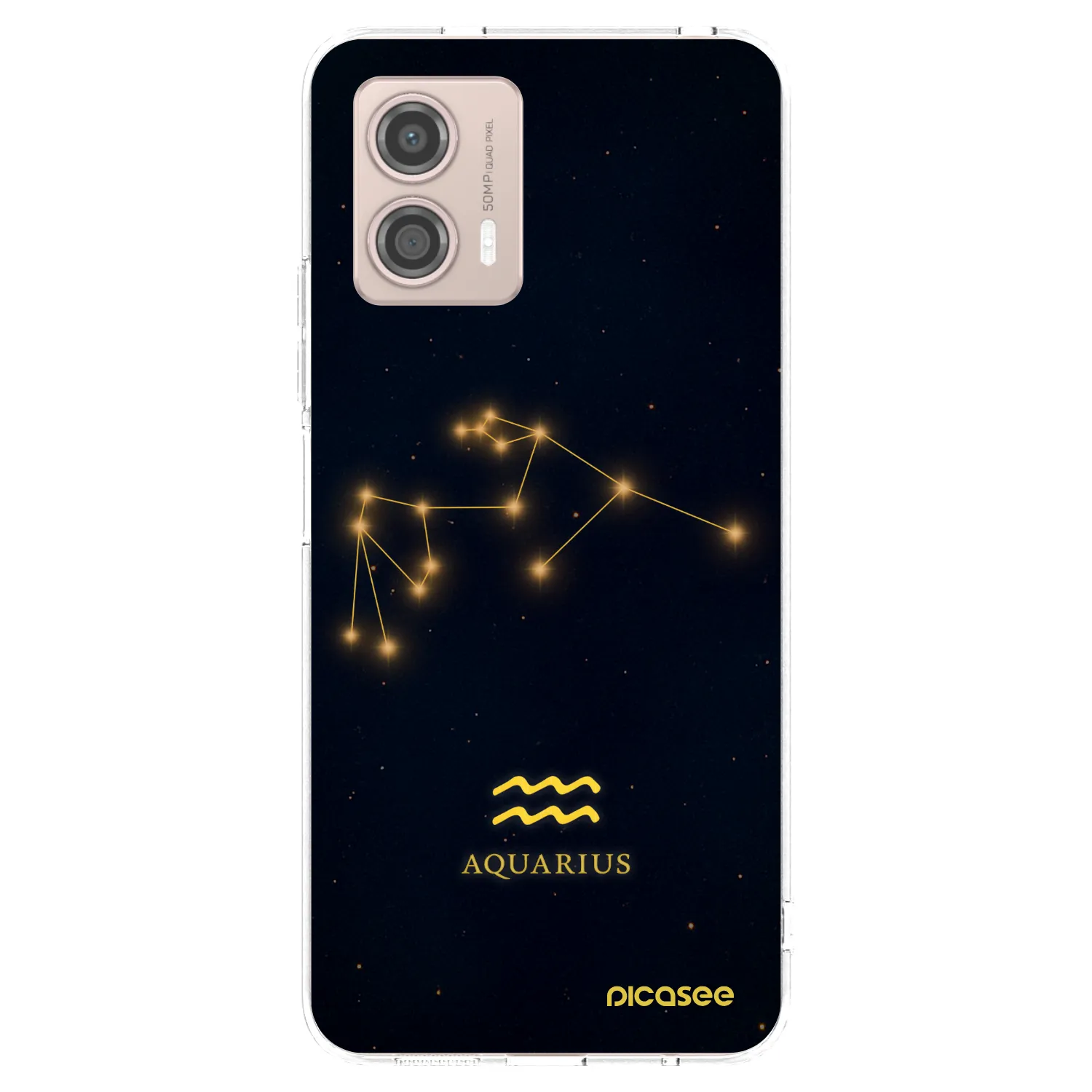 Picasee silikónový prehľadný obal pre Motorola Moto G53 5G - AQUARIUS