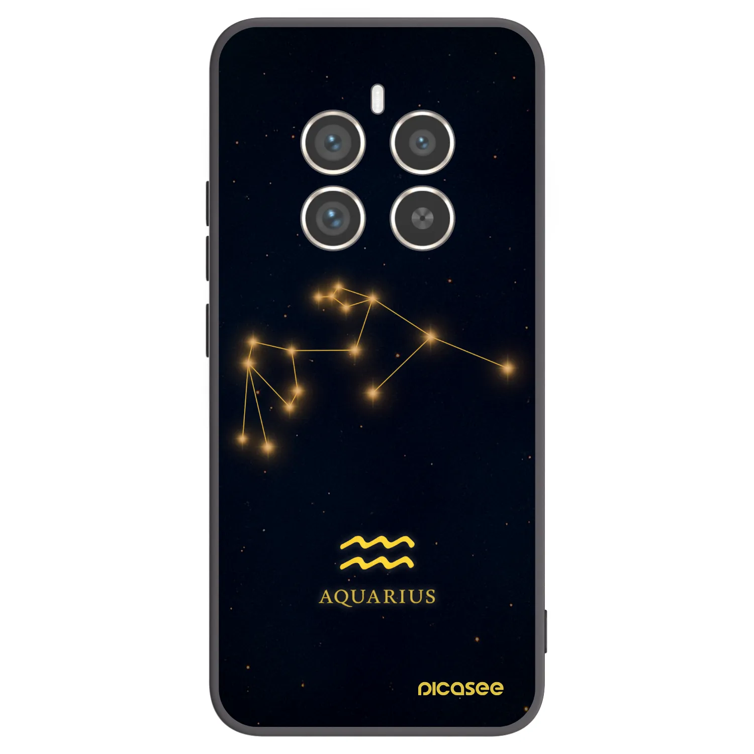 Picasee silikónový čierny obal pre Realme 12 Pro 5G - AQUARIUS