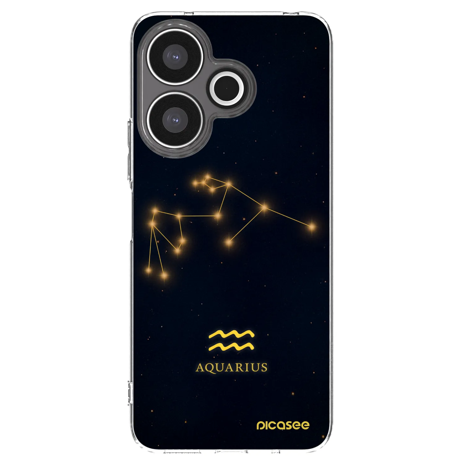 Silikónový prehľadný obal pre Xiaomi Redmi 13 4G - AQUARIUS