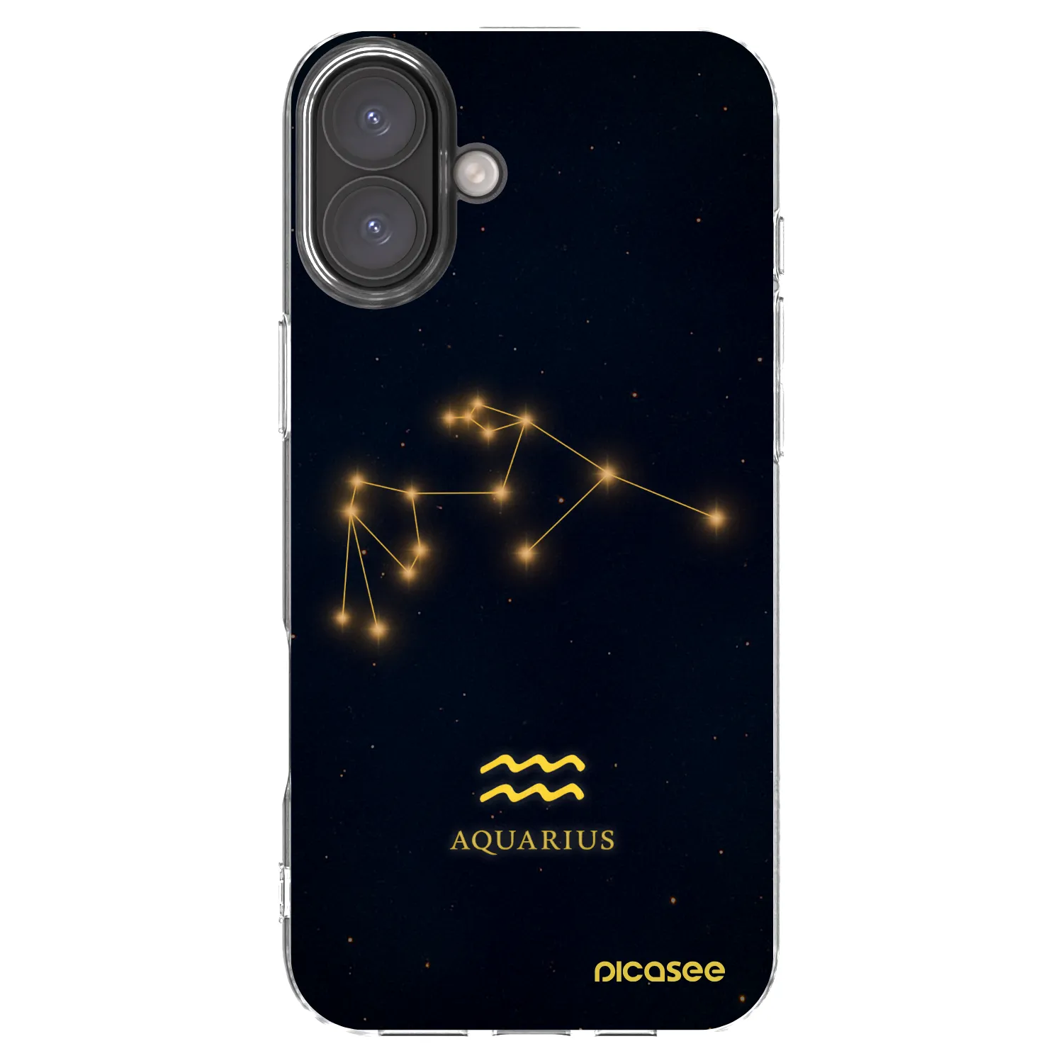 Picasee silikónový prehľadný obal pre Apple iPhone 16 Plus - AQUARIUS