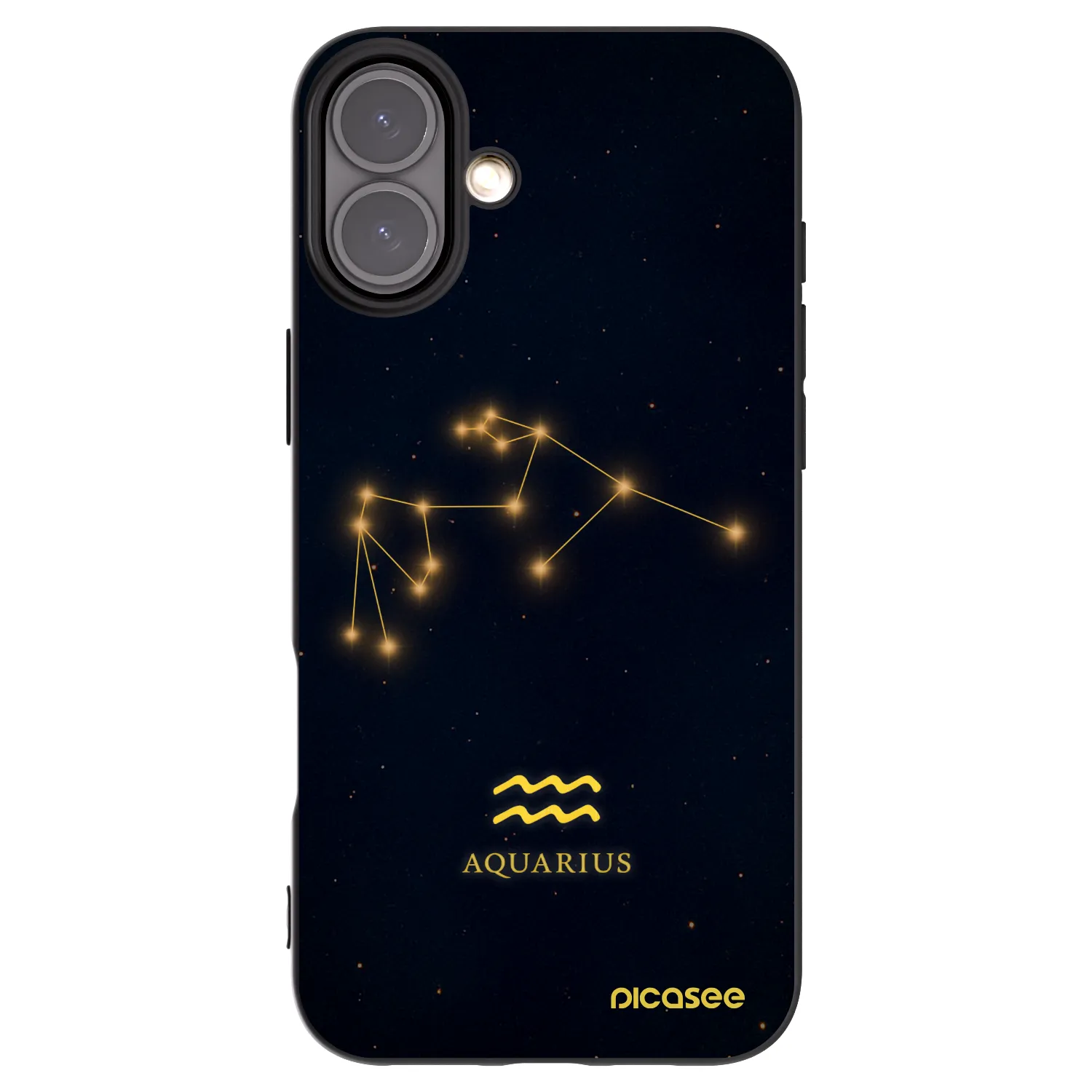 Picasee silikónový čierny obal pre Apple iPhone 16 Plus - AQUARIUS