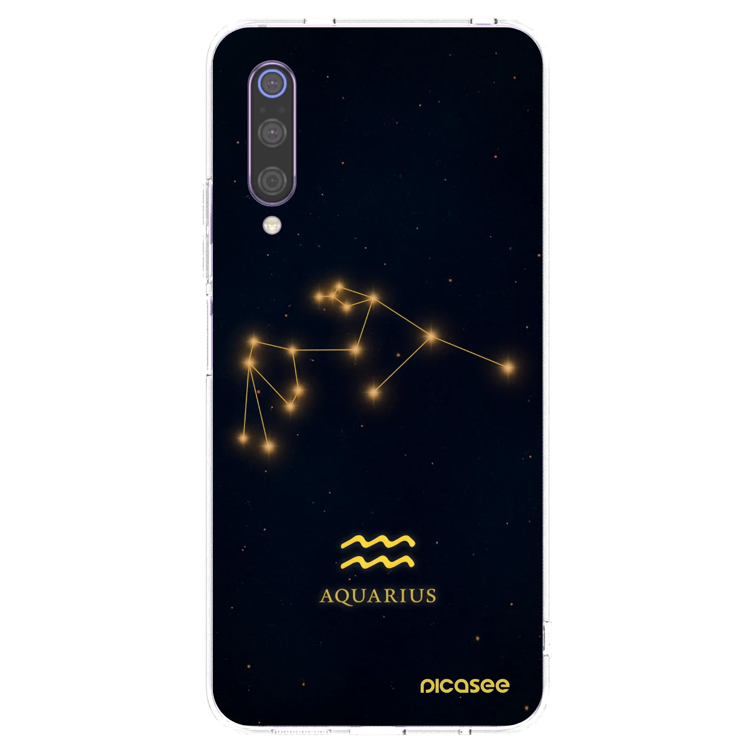 Picasee silikónový prehľadný obal pre Xiaomi Mi 9 - AQUARIUS