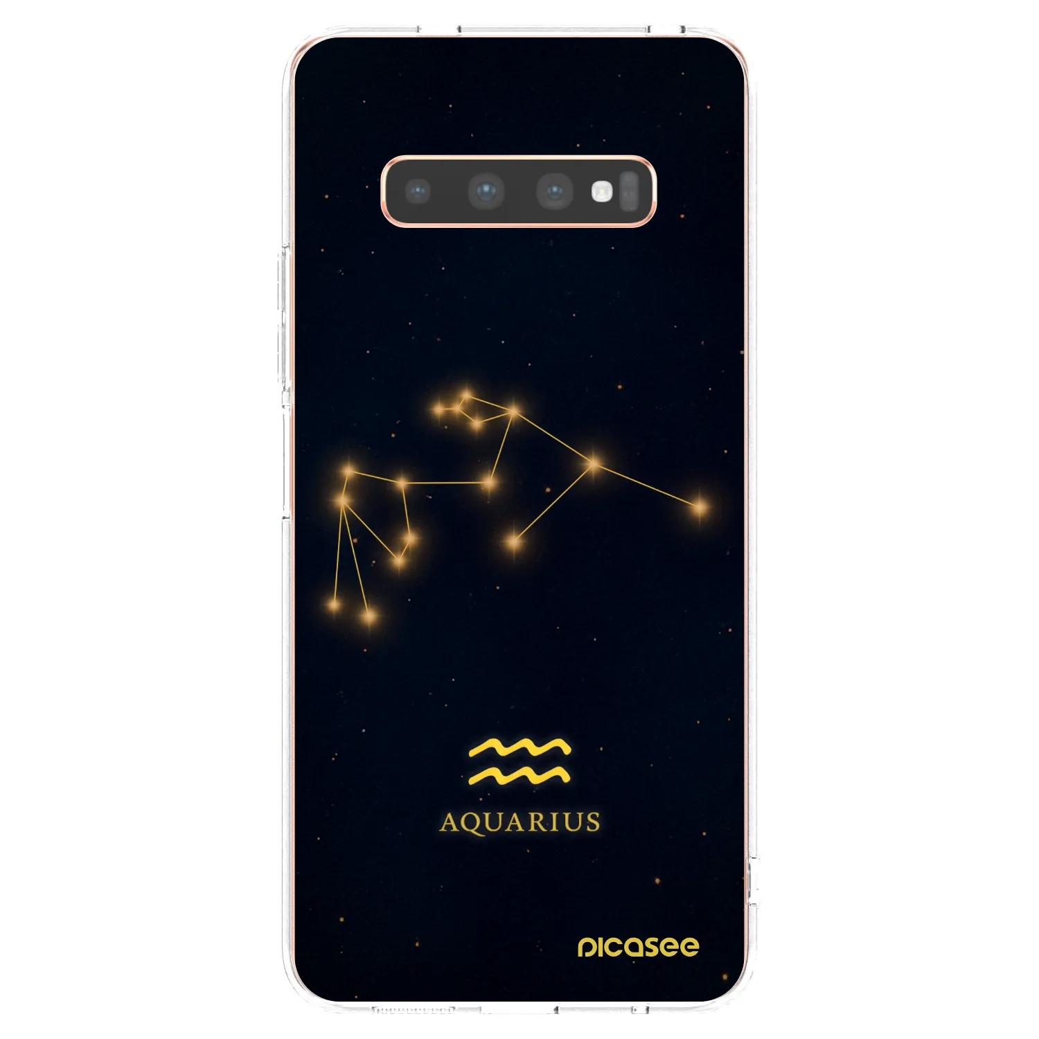 Picasee silikónový prehľadný obal pre Samsung Galaxy S10 Plus G975 - AQUARIUS