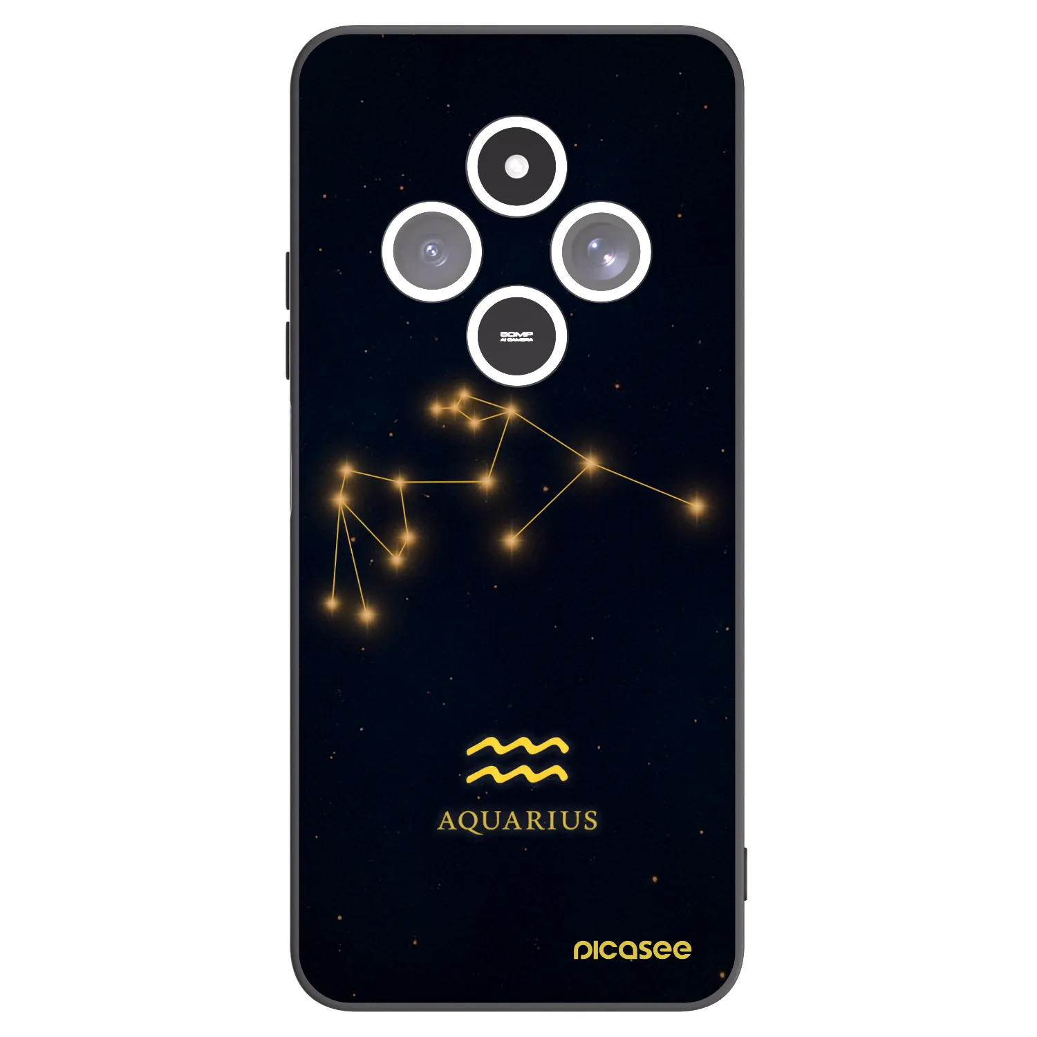 Picasee silikónový čierny obal pre Xiaomi Redmi 14C - AQUARIUS