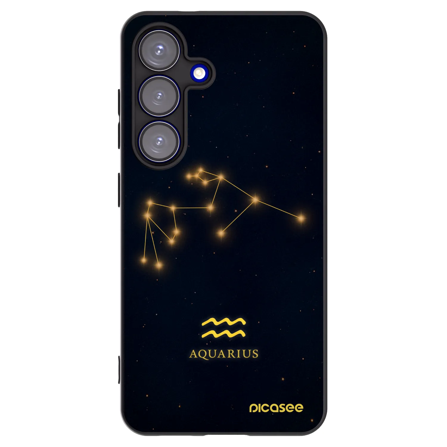 Picasee silikónový čierny obal pre Samsung Galaxy S25 5G - AQUARIUS