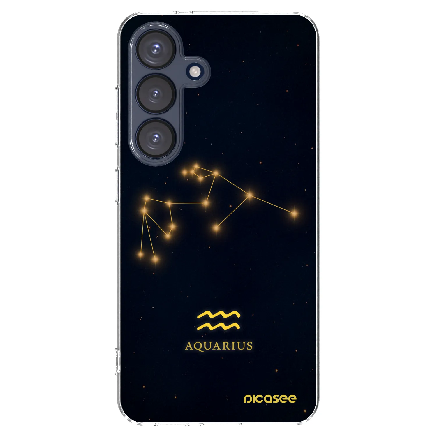 Picasee silikónový prehľadný obal pre Samsung Galaxy S25 5G - AQUARIUS