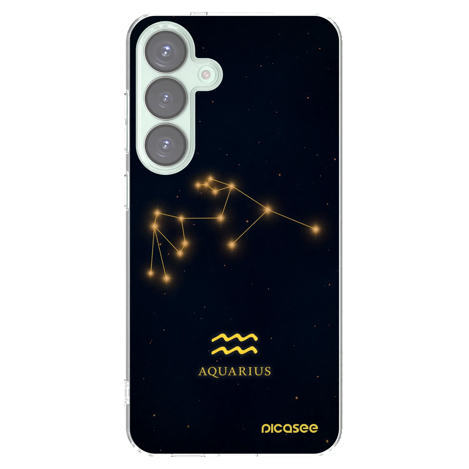Picasee silikónový prehľadný obal pre Samsung Galaxy S25+ 5G - AQUARIUS