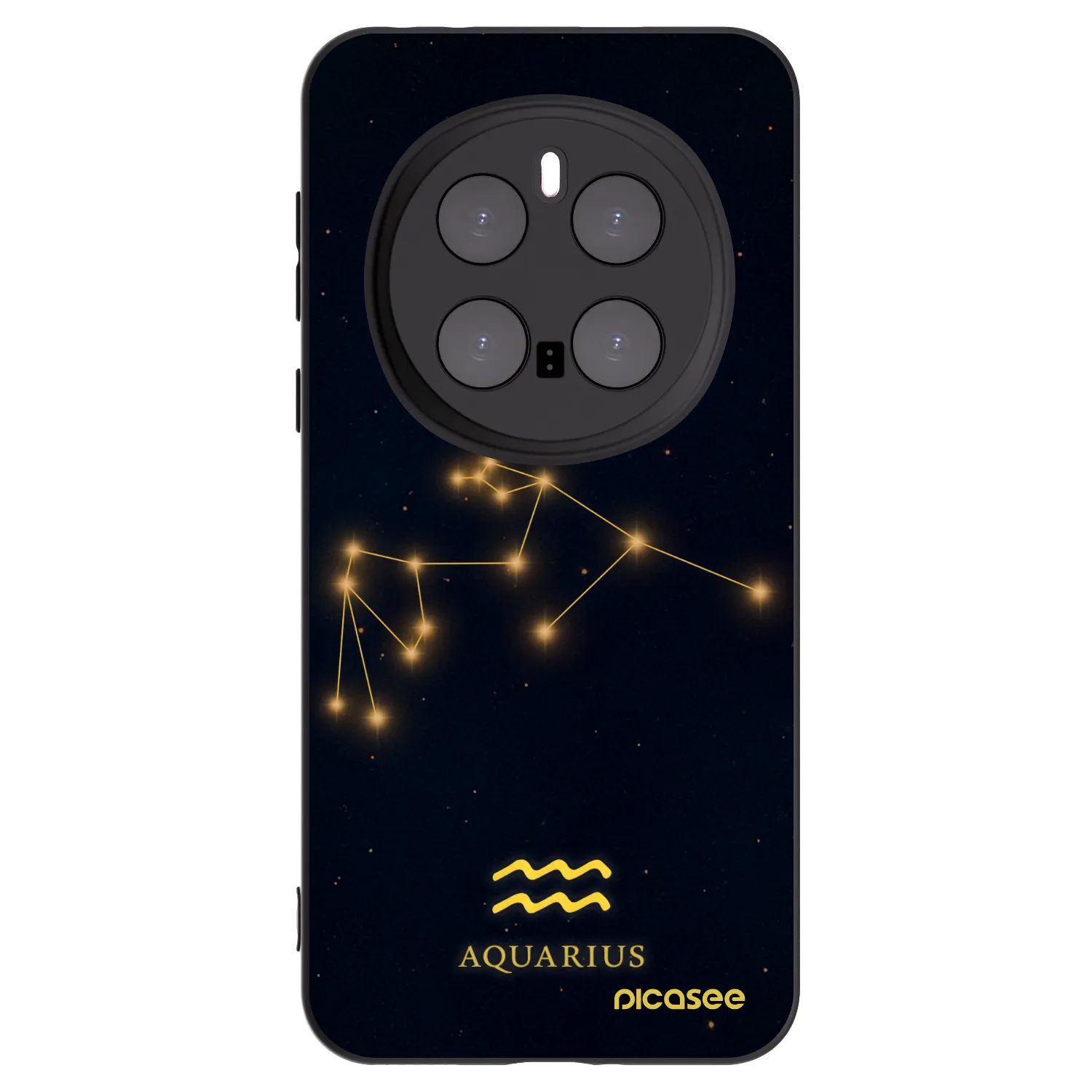 Picasee silikónový čierny obal pre Honor Magic7 Pro 5G - AQUARIUS