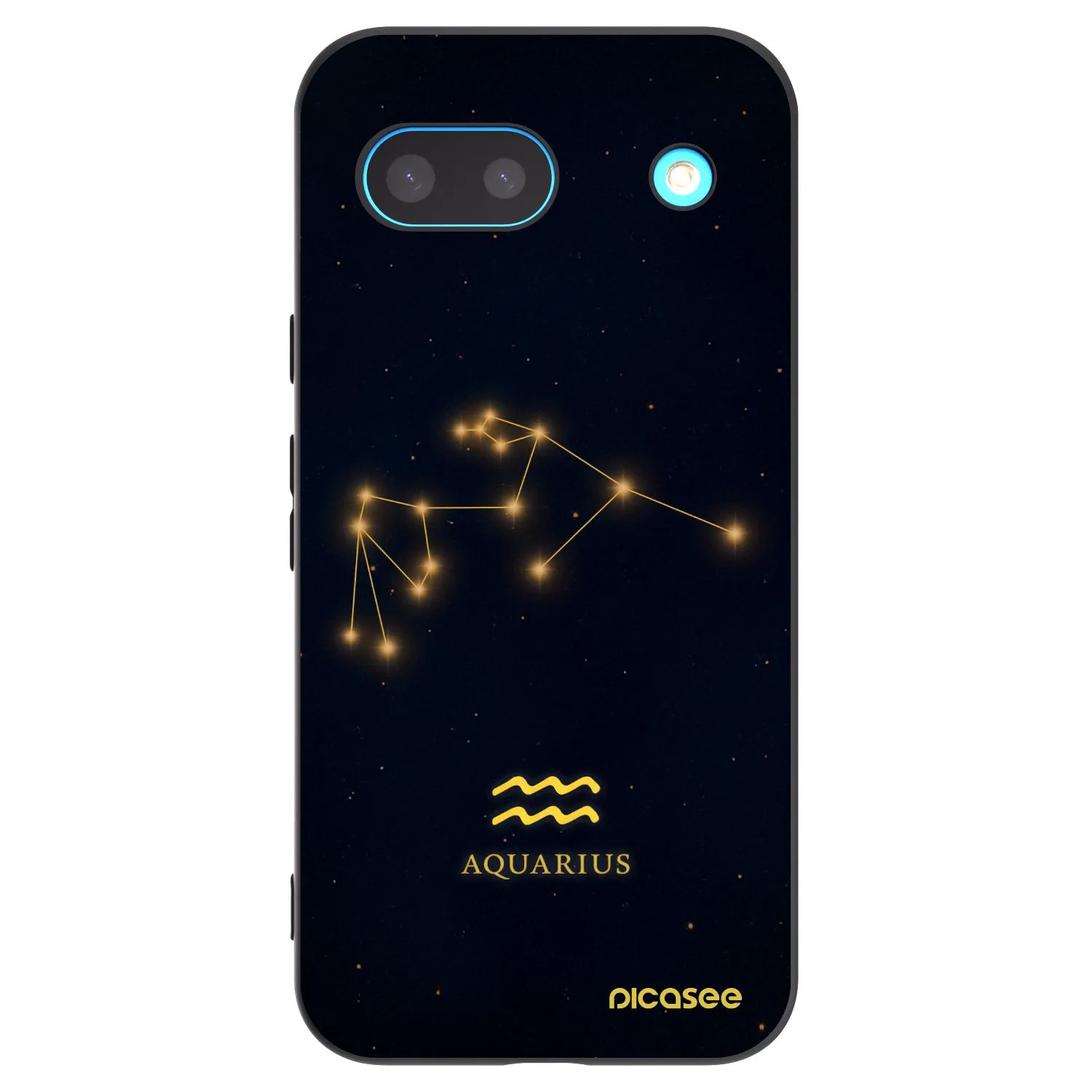 Picasee silikónový čierny obal pre Google Pixel 8a - AQUARIUS