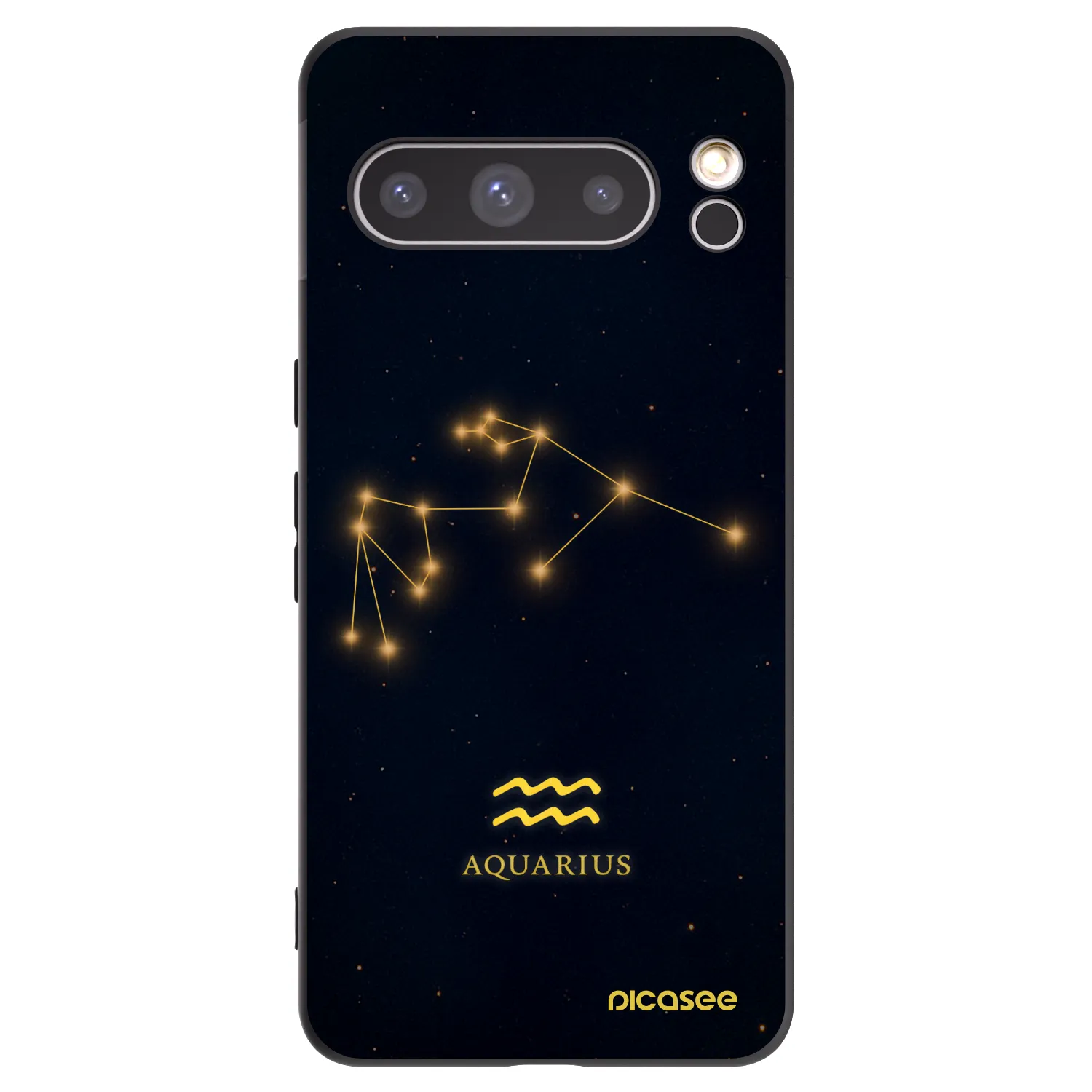 Picasee silikónový čierny obal pre Google Pixel 8 Pro - AQUARIUS