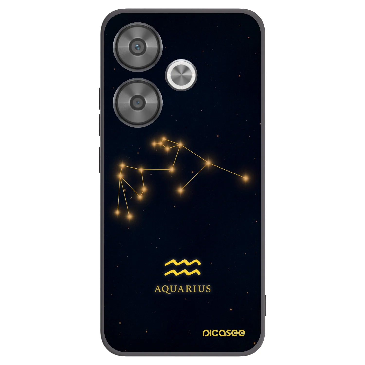 Silikónový čierny obal pre Xiaomi Poco F6 - AQUARIUS