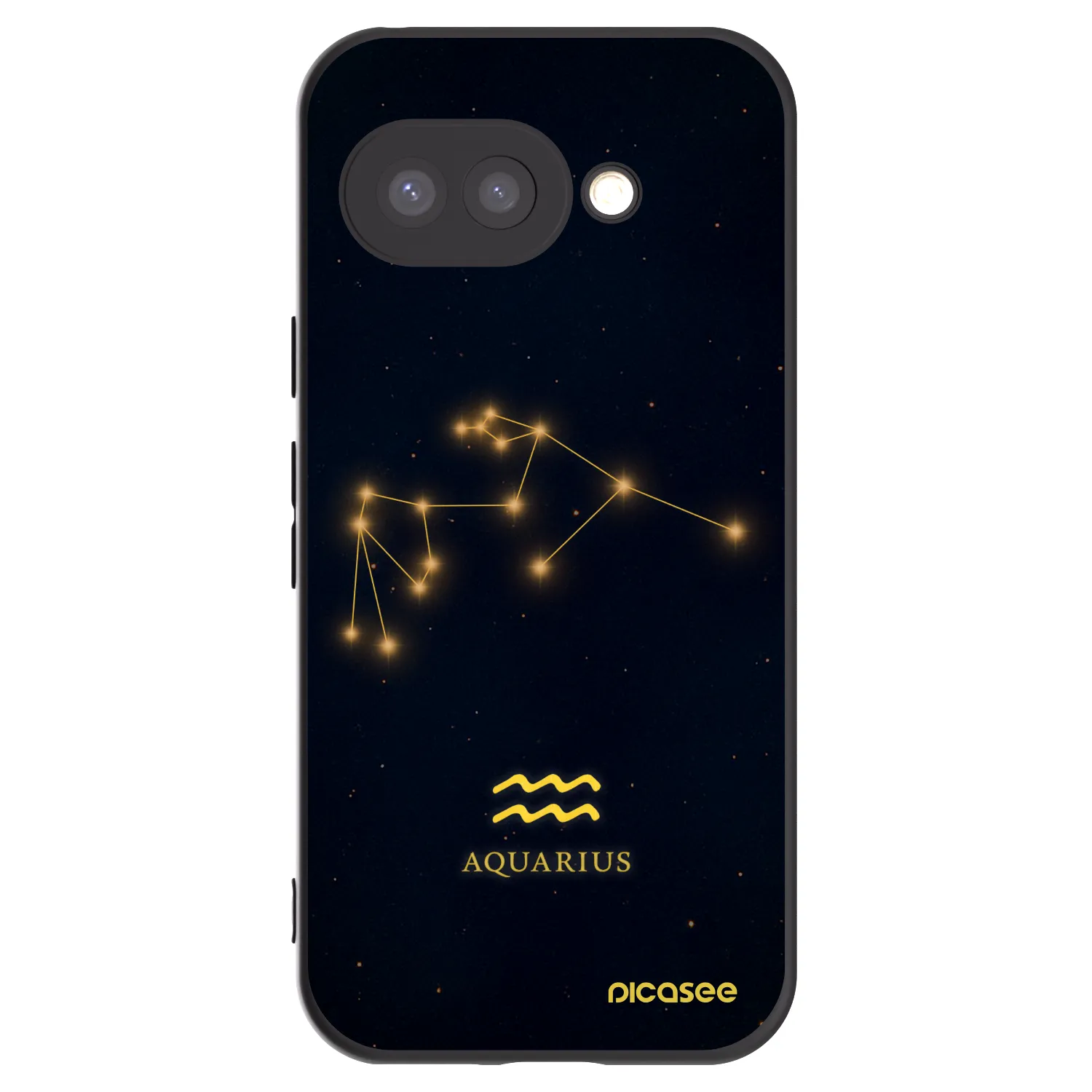 Picasee silikónový čierny obal pre Google Pixel 9a - AQUARIUS